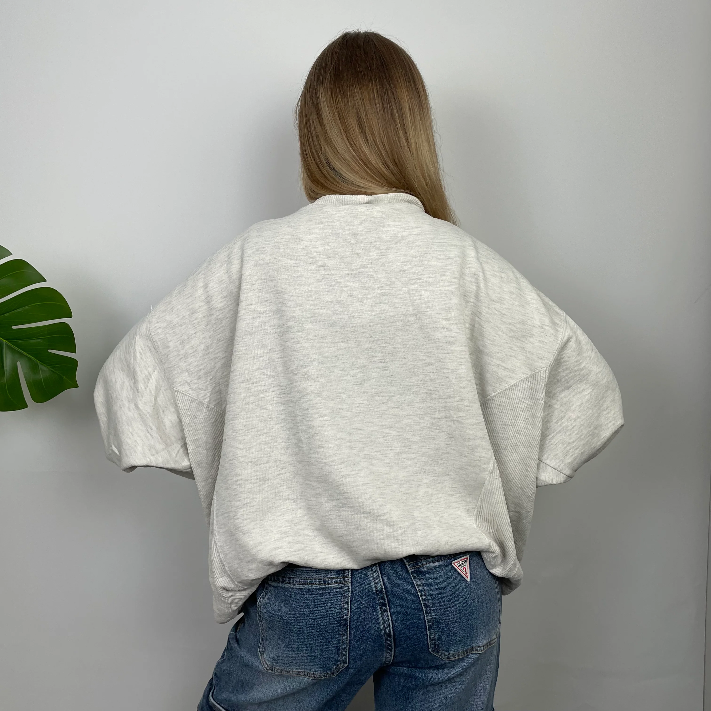 Adidas Athletic Club Grey Embroidered Spell Out Sweatshirt (S) - Image 6