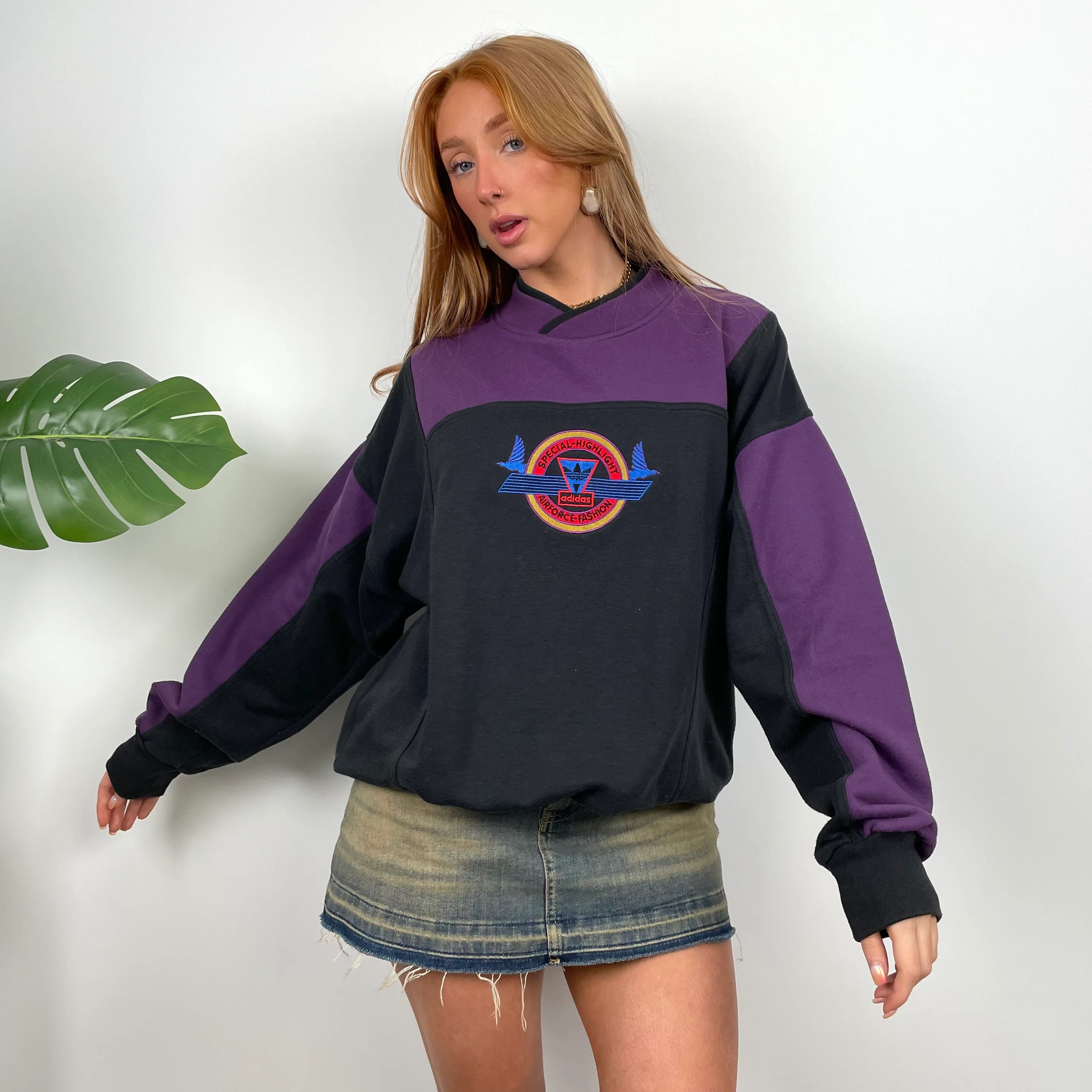 Adidas Black Spell Out Sweatshirt (M) - Image 2