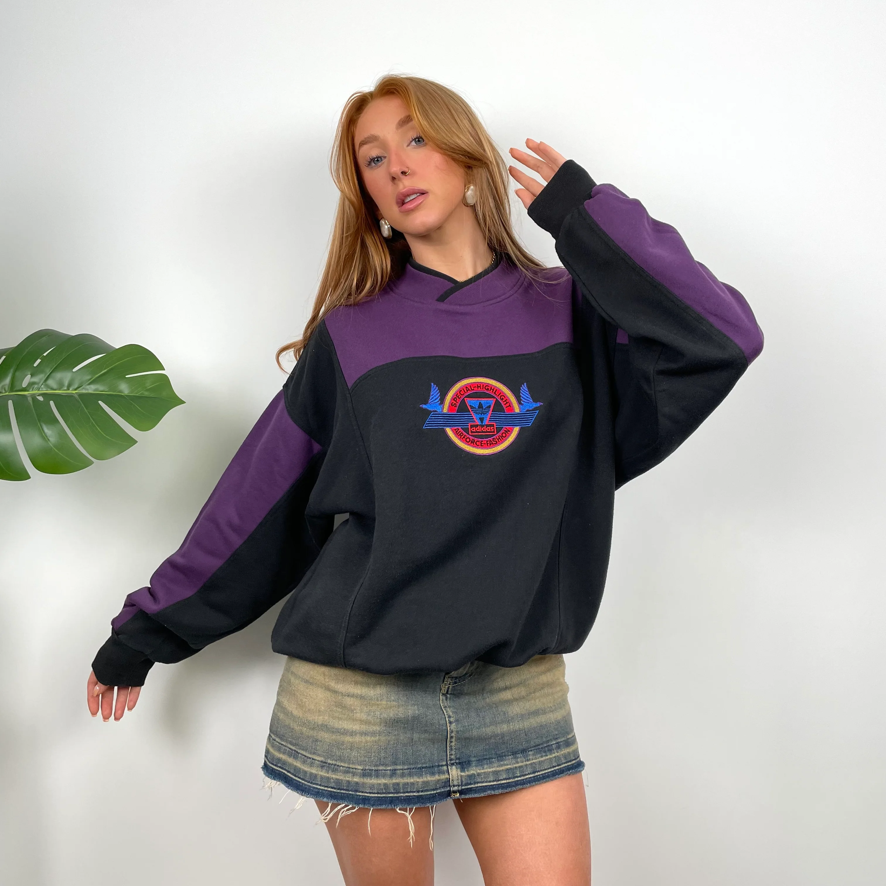 Adidas Black Spell Out Sweatshirt (M) - Image 5