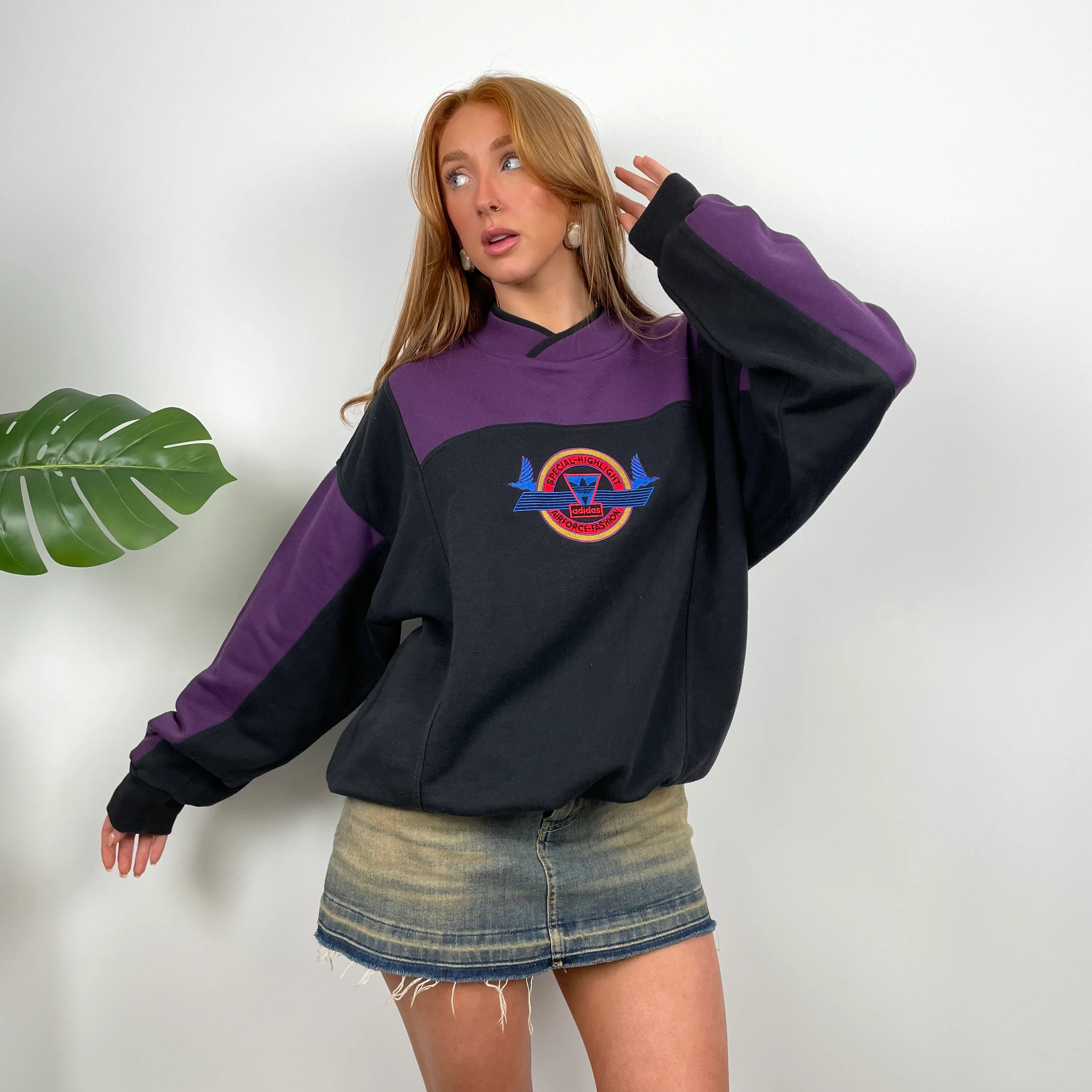 Adidas Black Spell Out Sweatshirt (M) - Image 6