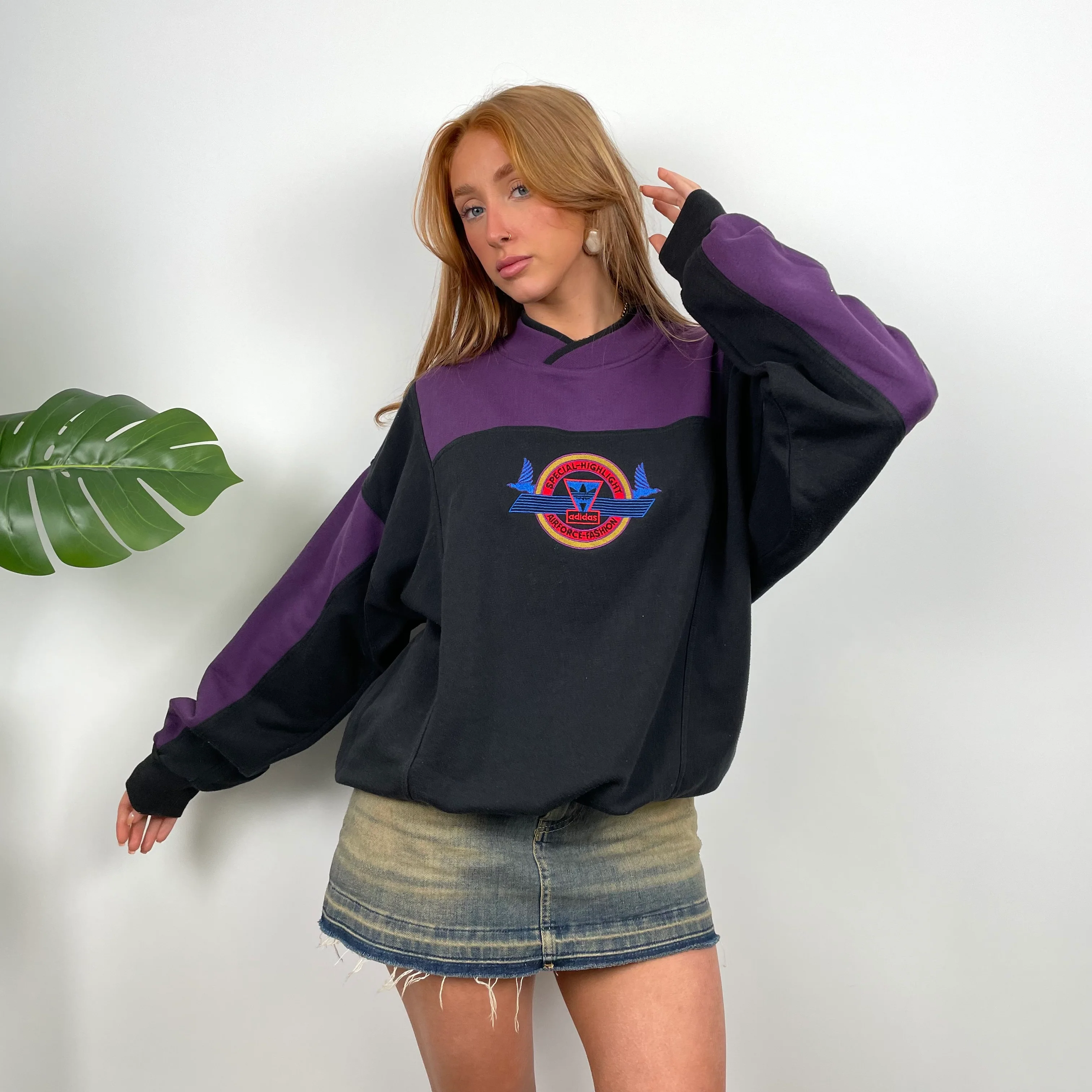 Adidas Black Spell Out Sweatshirt (M) - Image 7