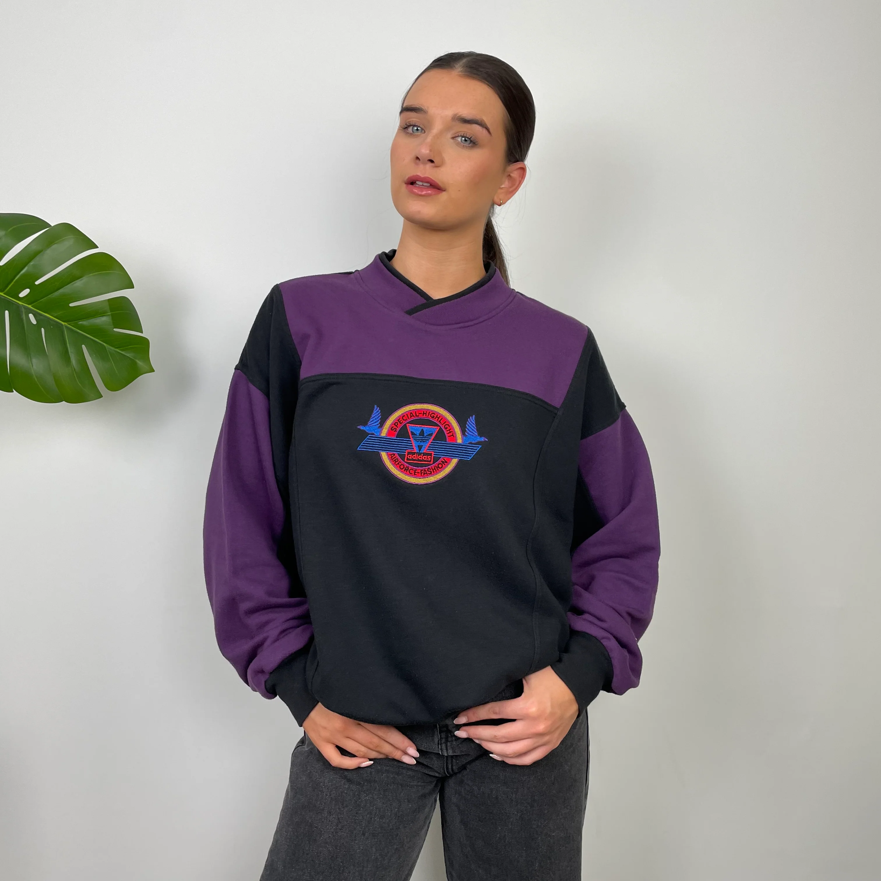 Adidas Black Spell Out Sweatshirt (M) - Image 7