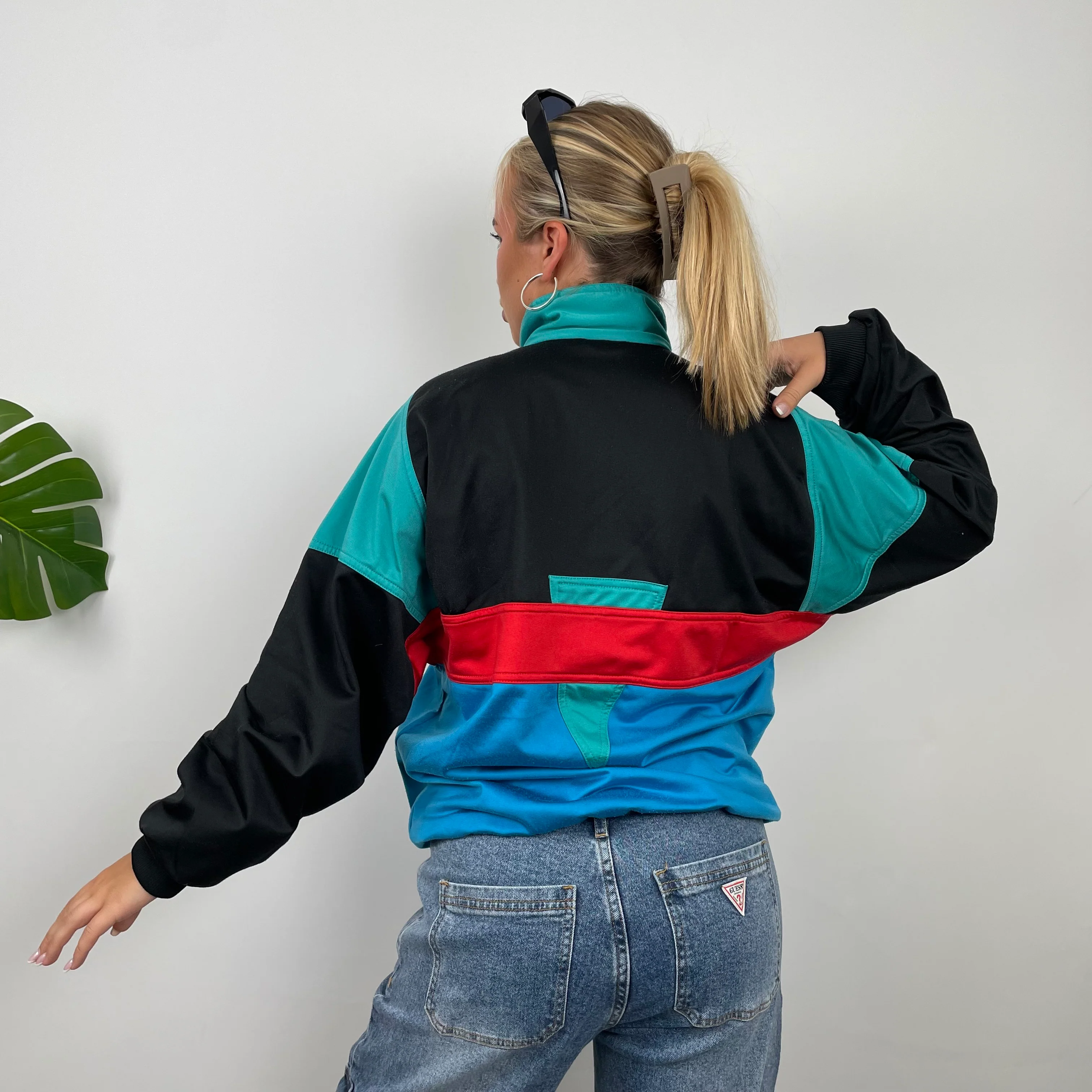 Adidas Colour Block Embroidered Spell Out Track Jacket (M) - Image 4