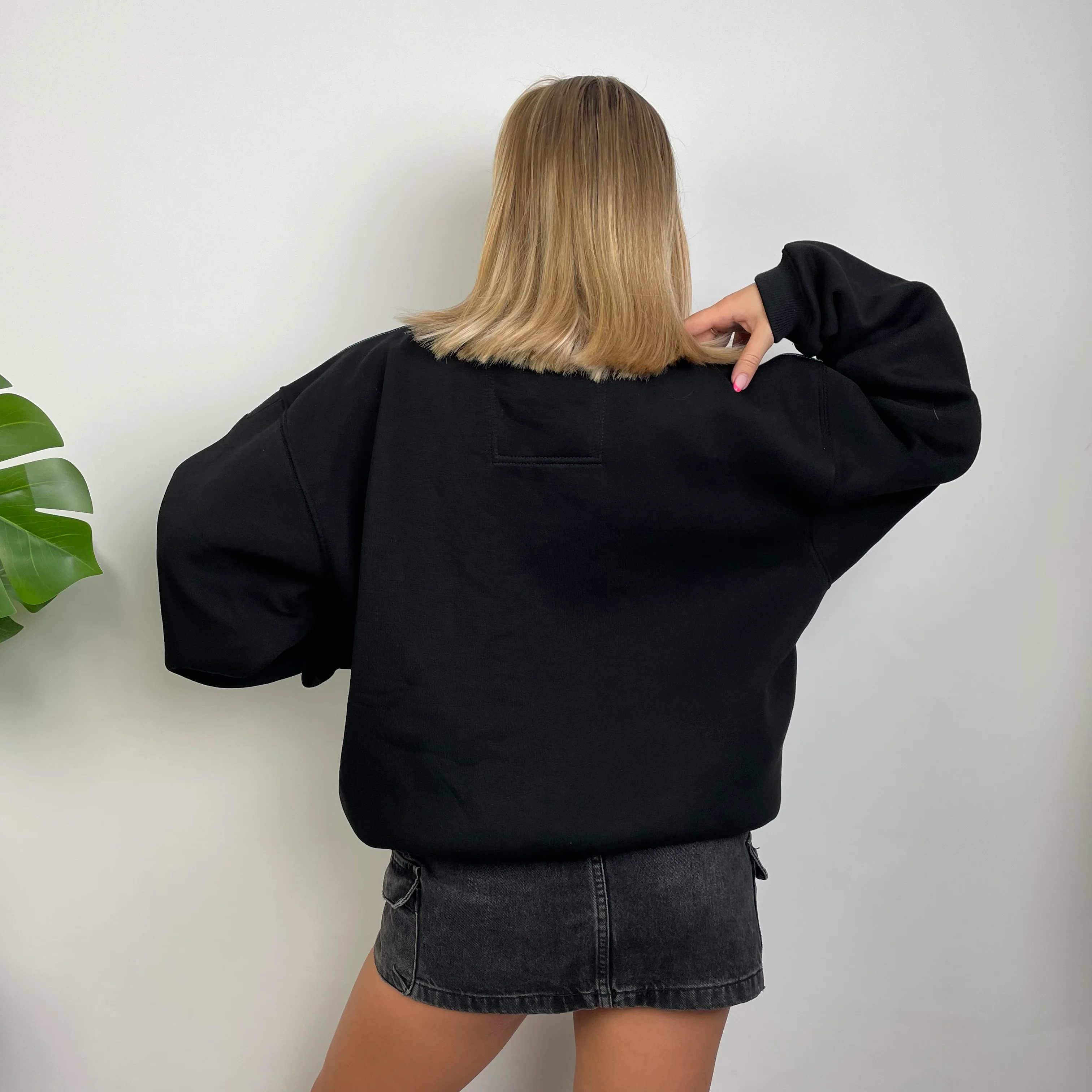 Adidas Equipment Black Embroidered Spell Out Sweatshirt (S) - Image 5