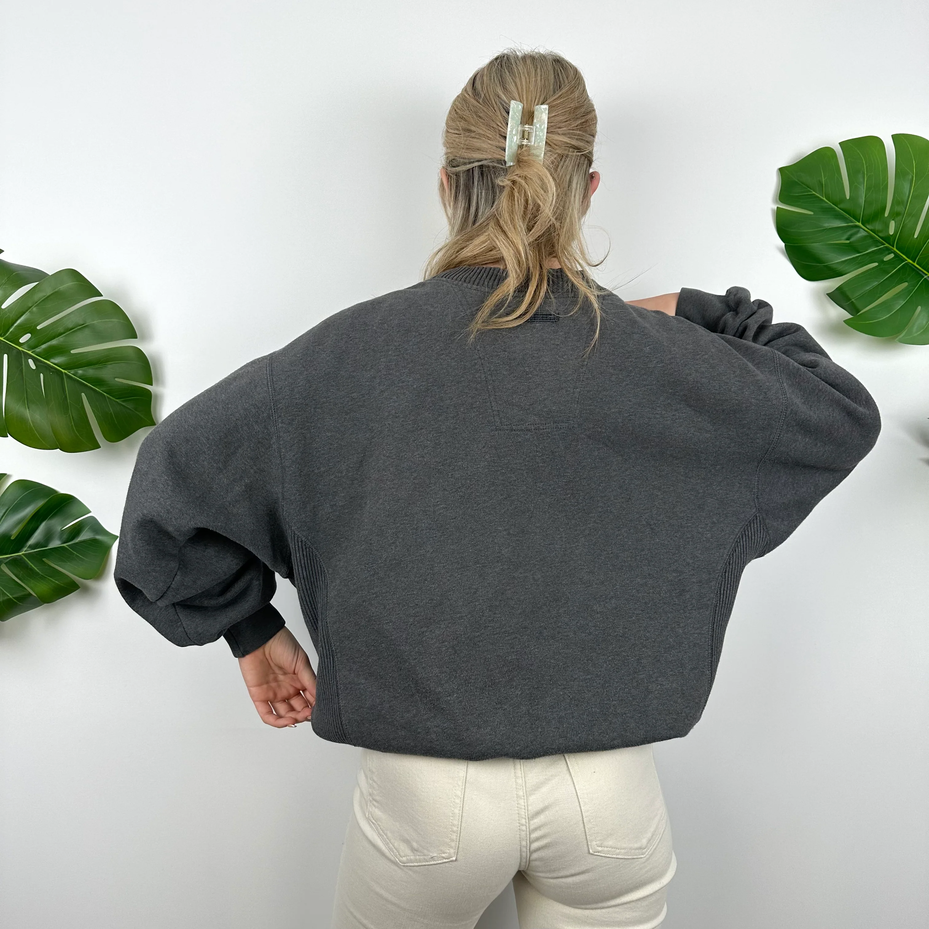 Adidas Equipment Grey Embroidered Spell Out Sweatshirt (M) - Image 7