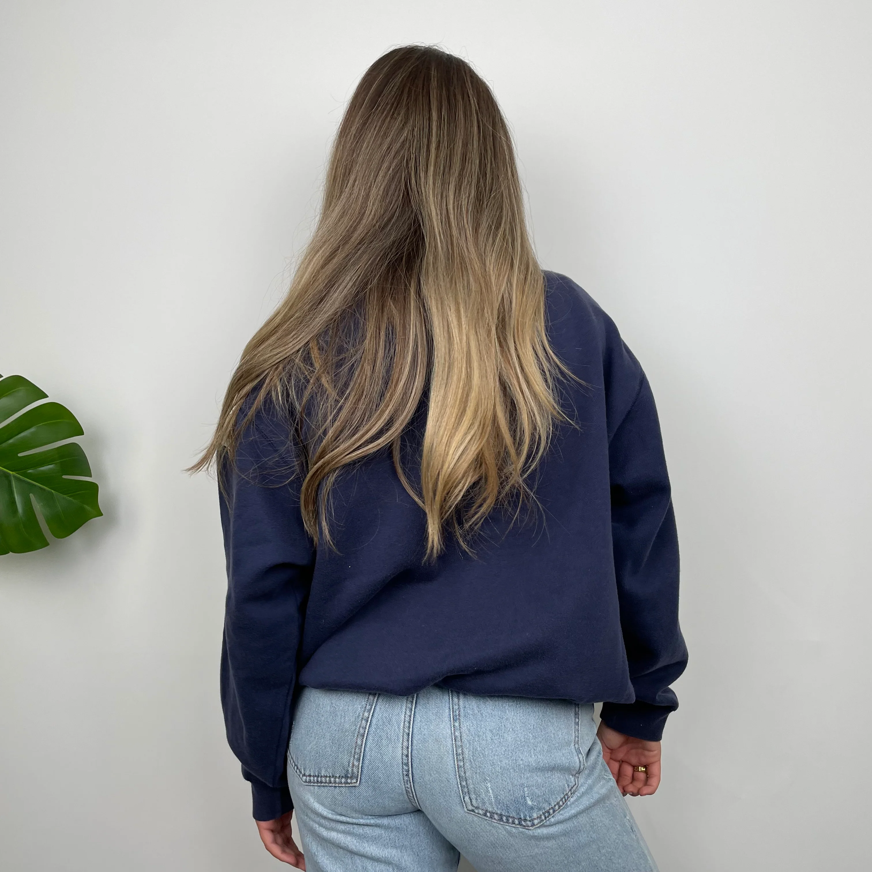 Adidas Equipment Navy Embroidered Spell Out Sweatshirt (L) - Image 7