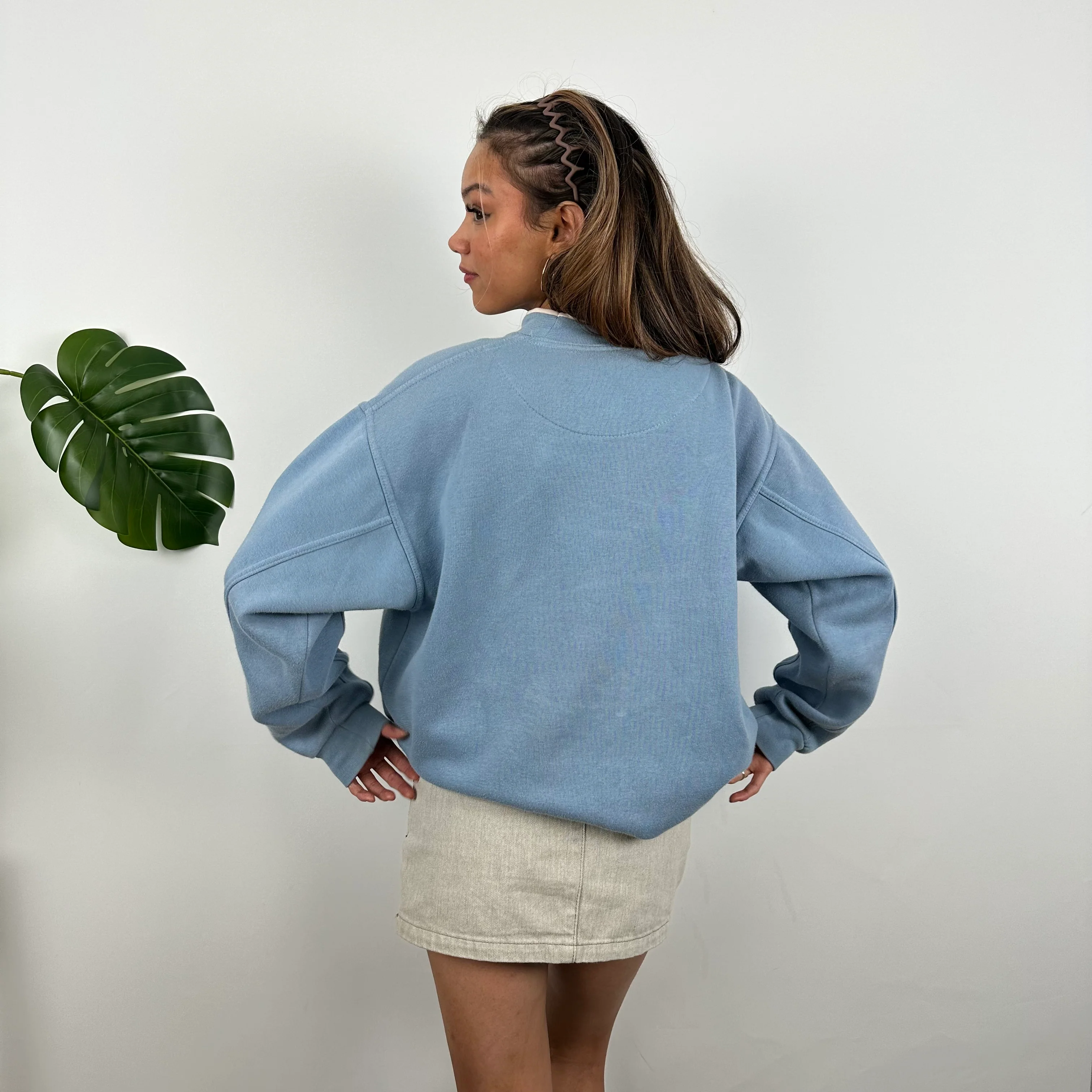 Adidas Equipment RARE Baby Blue Embroidered Spell Out Sweatshirt (L) - Image 8