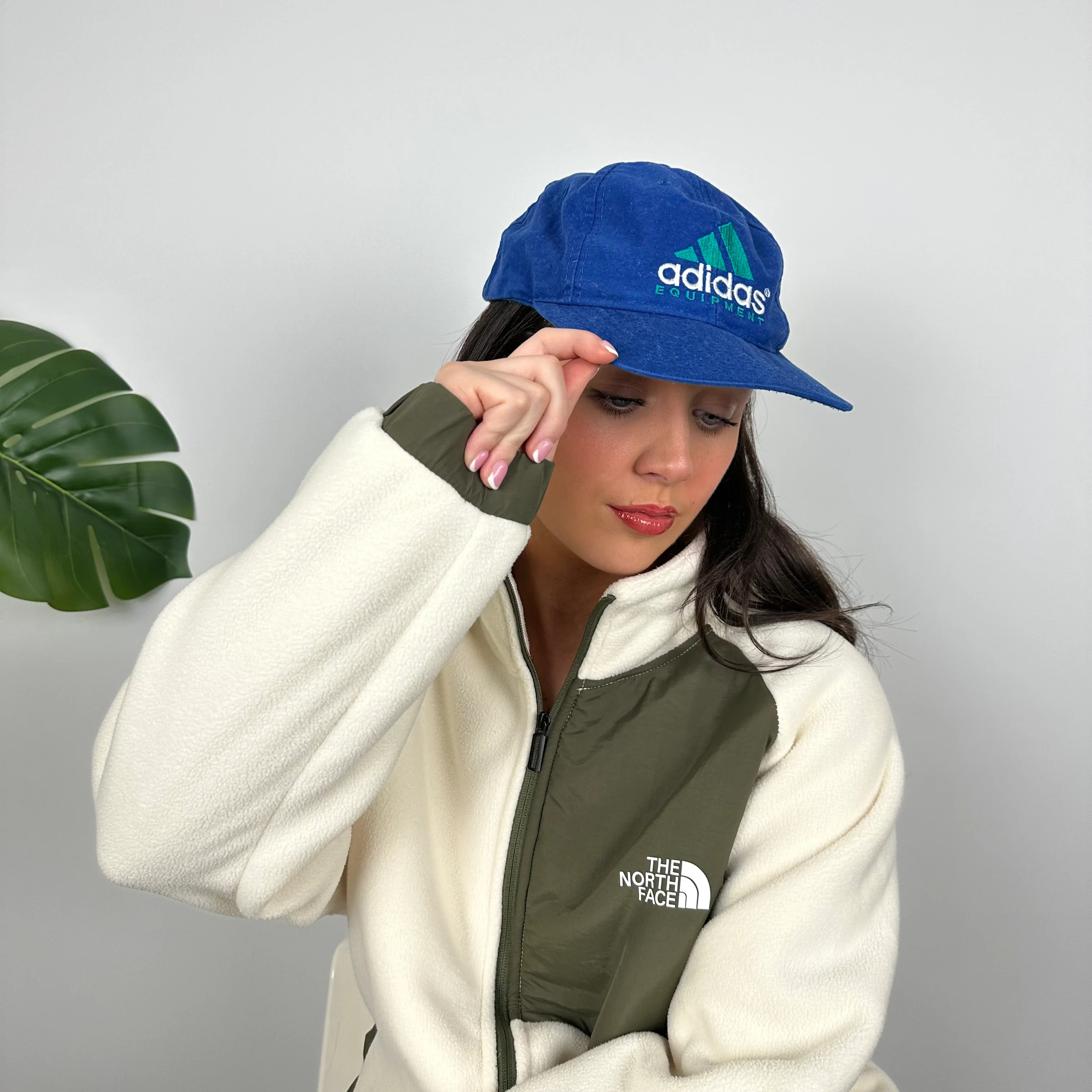 Adidas Equipment RARE Blue & Turquoise Embroidered Spell Out Cap - Image 3