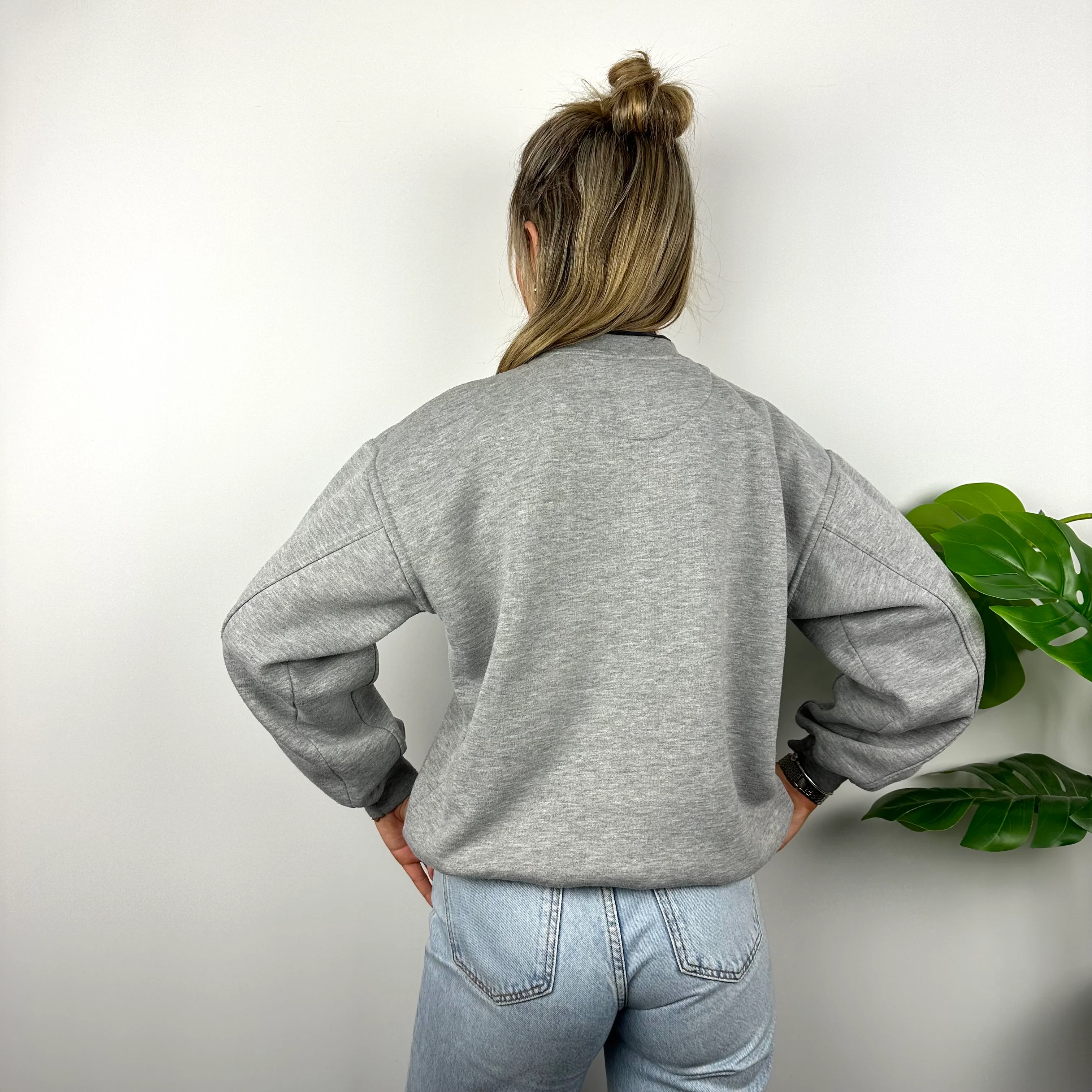 Adidas Equipment RARE Grey Embroidered Spell Out Sweatshirt (M) - Image 4