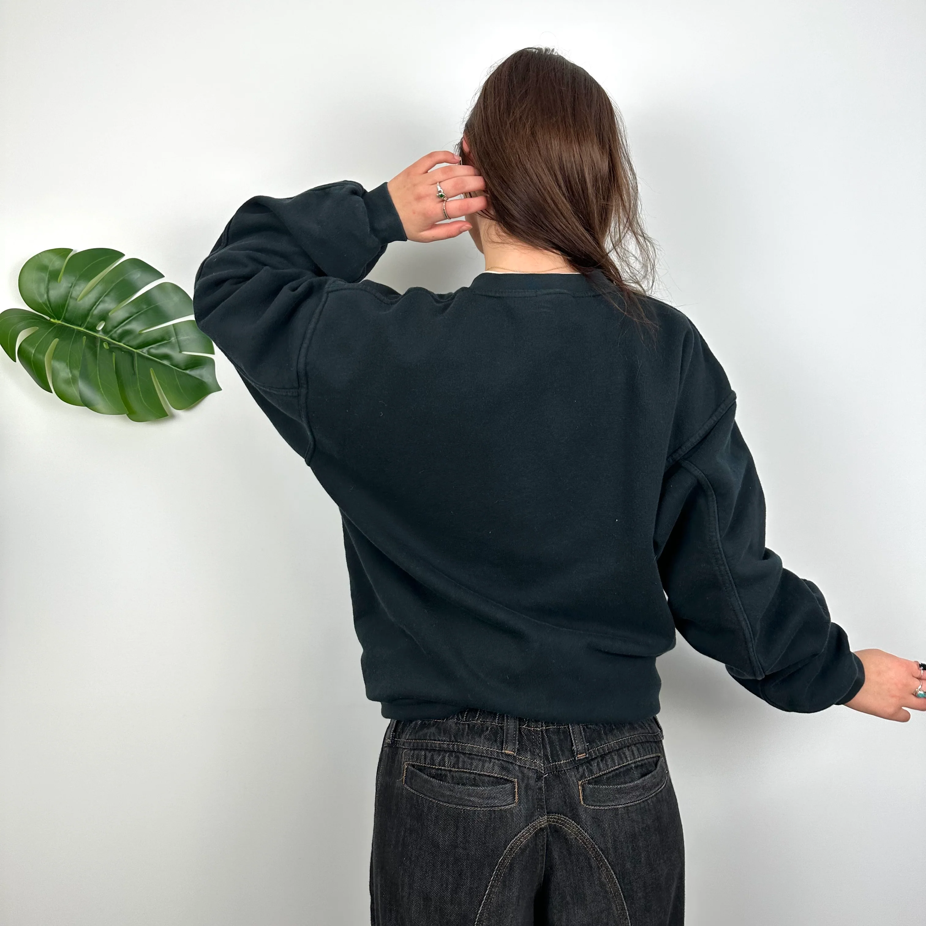Adidas Equipment RARE Navy Embroidered Spell Out Sweatshirt (L) - Image 5