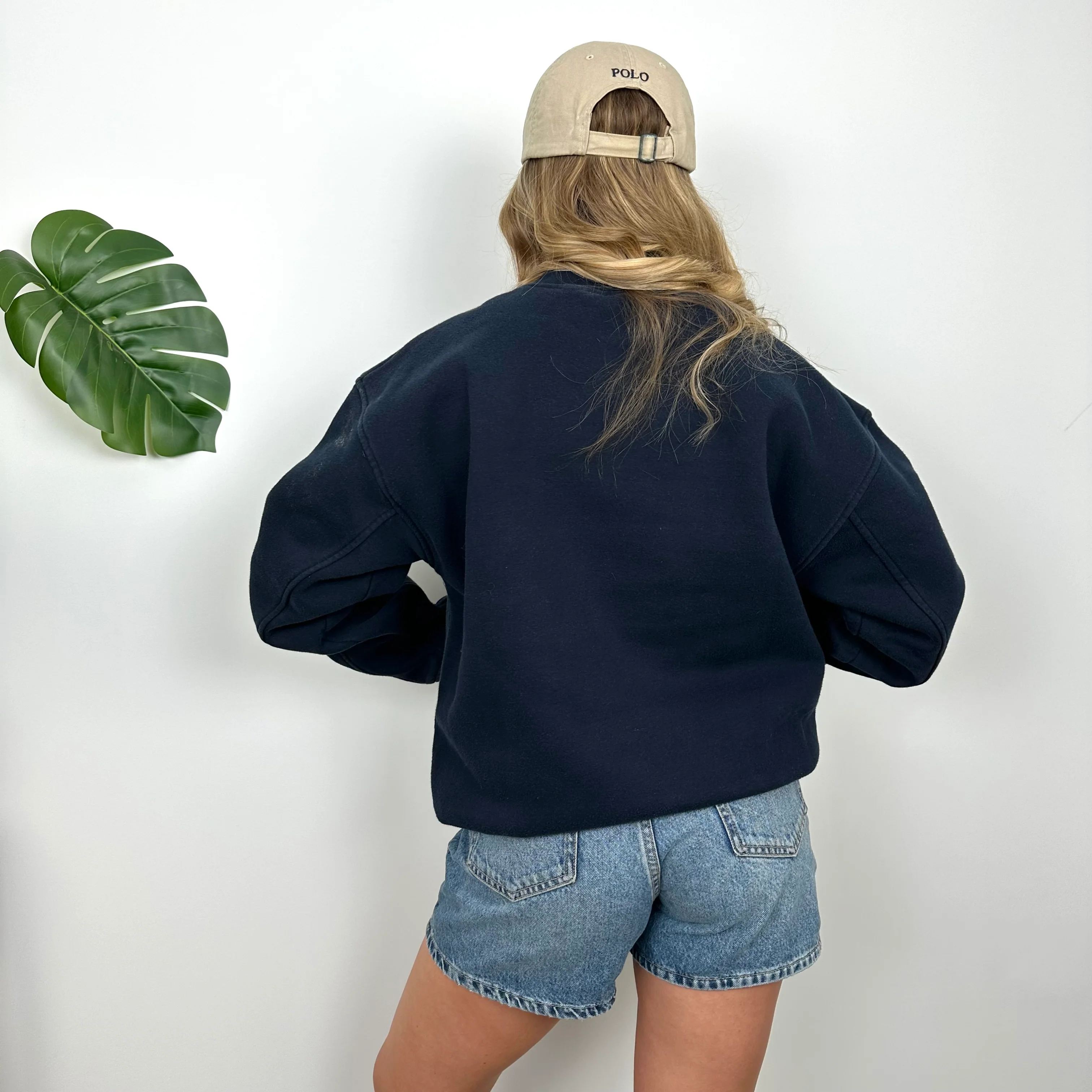 Adidas Equipment RARE Navy Embroidered Spell Out Sweatshirt (S) - Image 6