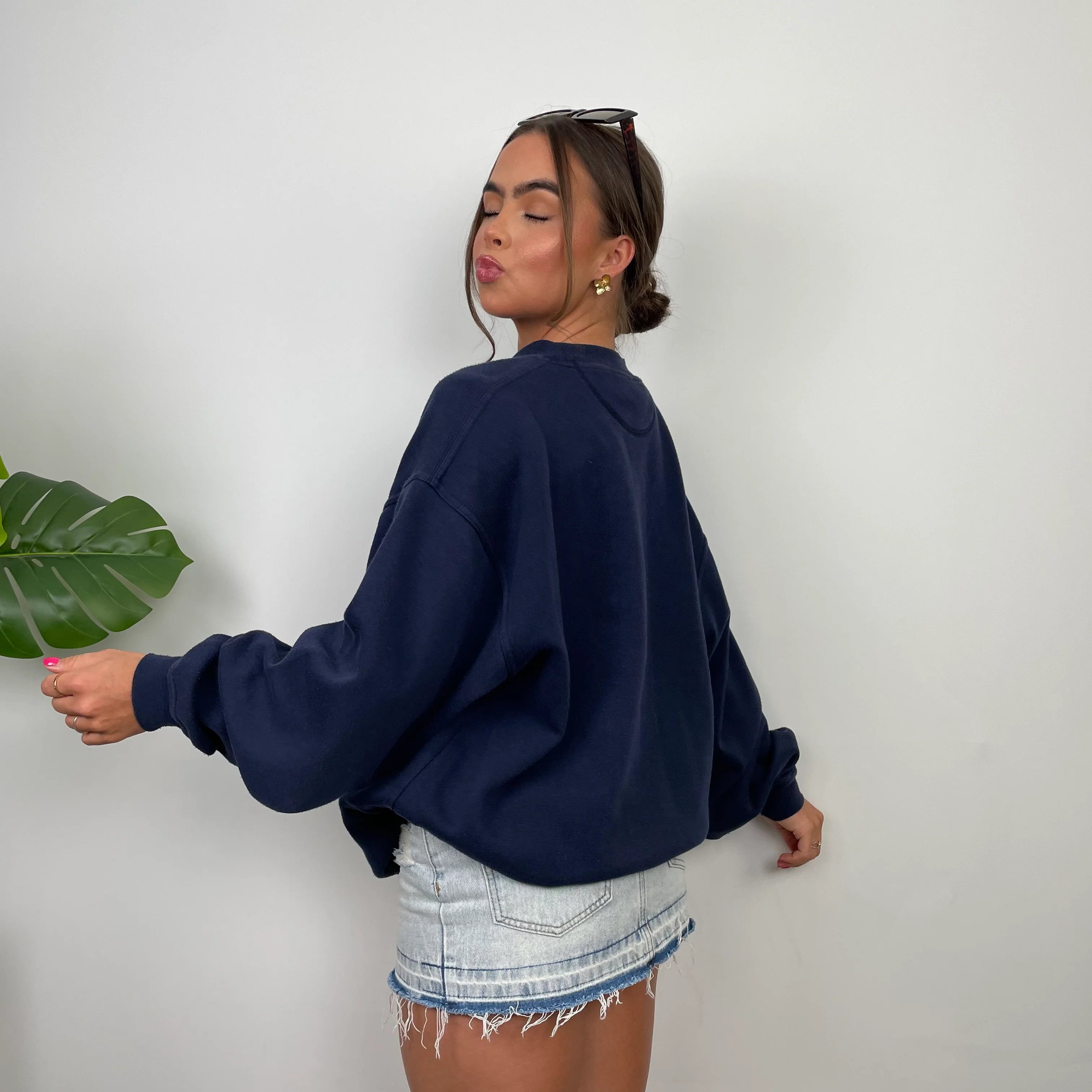 Adidas Equipment RARE Navy Embroidered Spell Out Sweatshirt (L) - Image 9