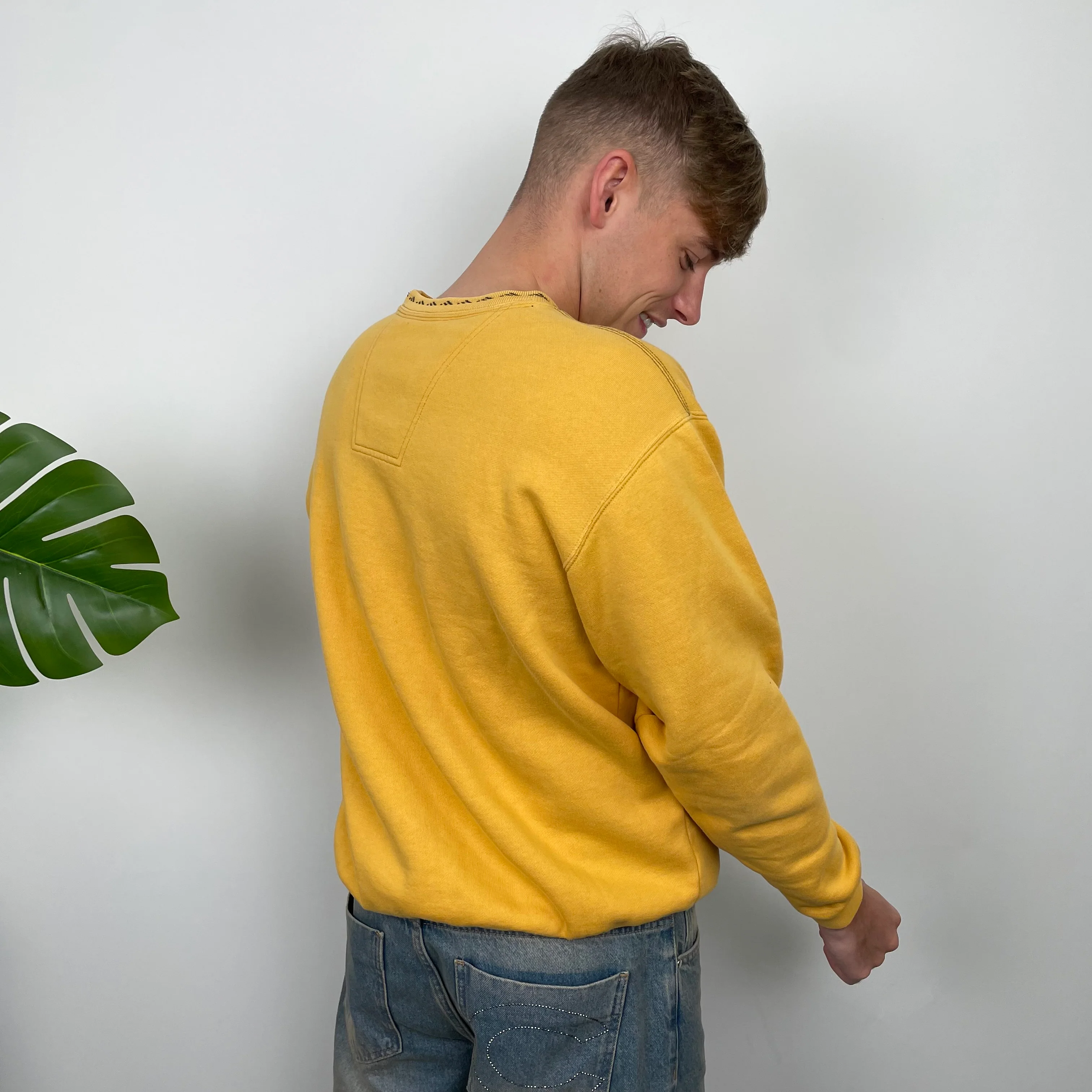 Adidas Equipment Yellow Embroidered Spell Out Sweatshirt (M) - Image 7