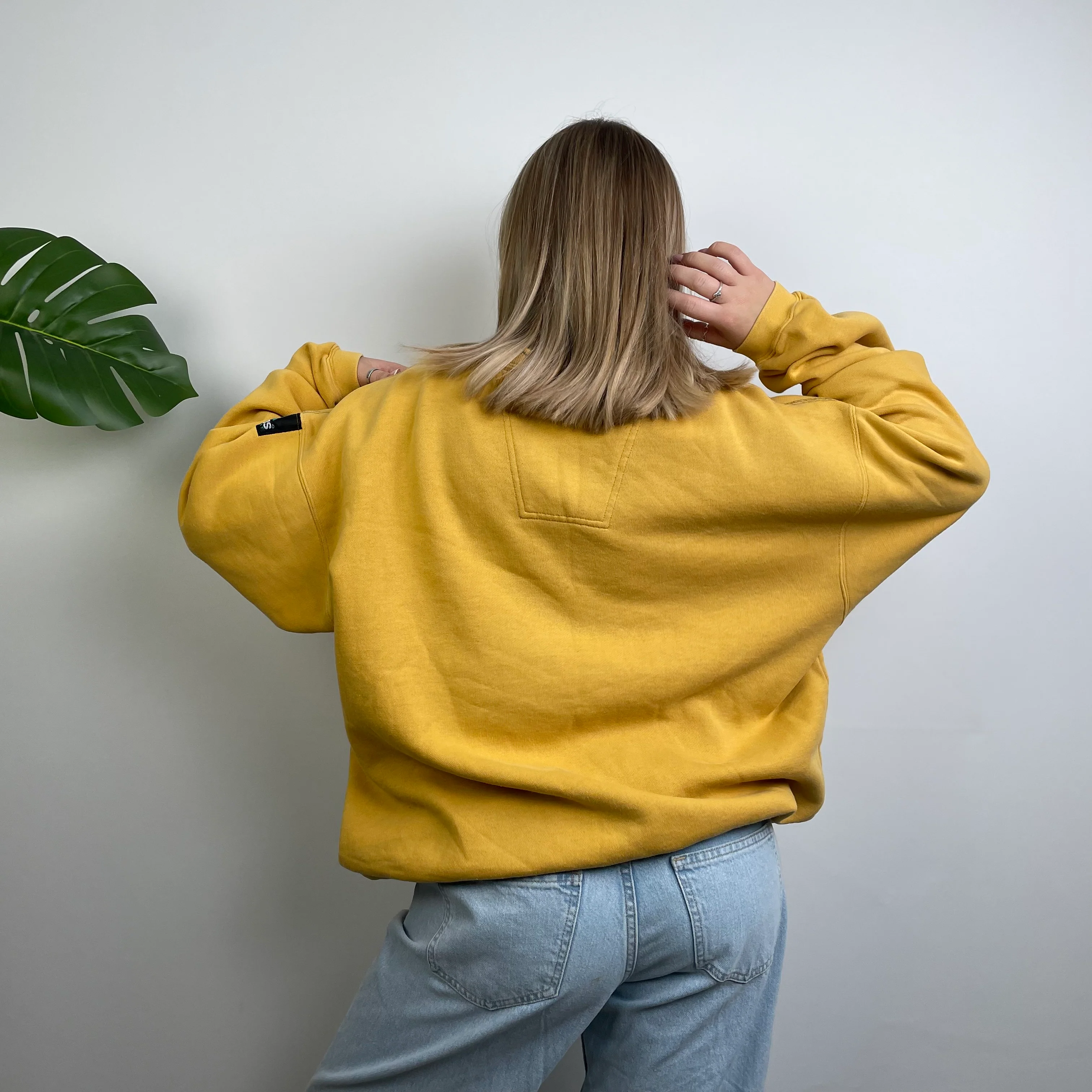 Adidas Equipment Yellow Embroidered Spell Out Sweatshirt (L) - Image 8