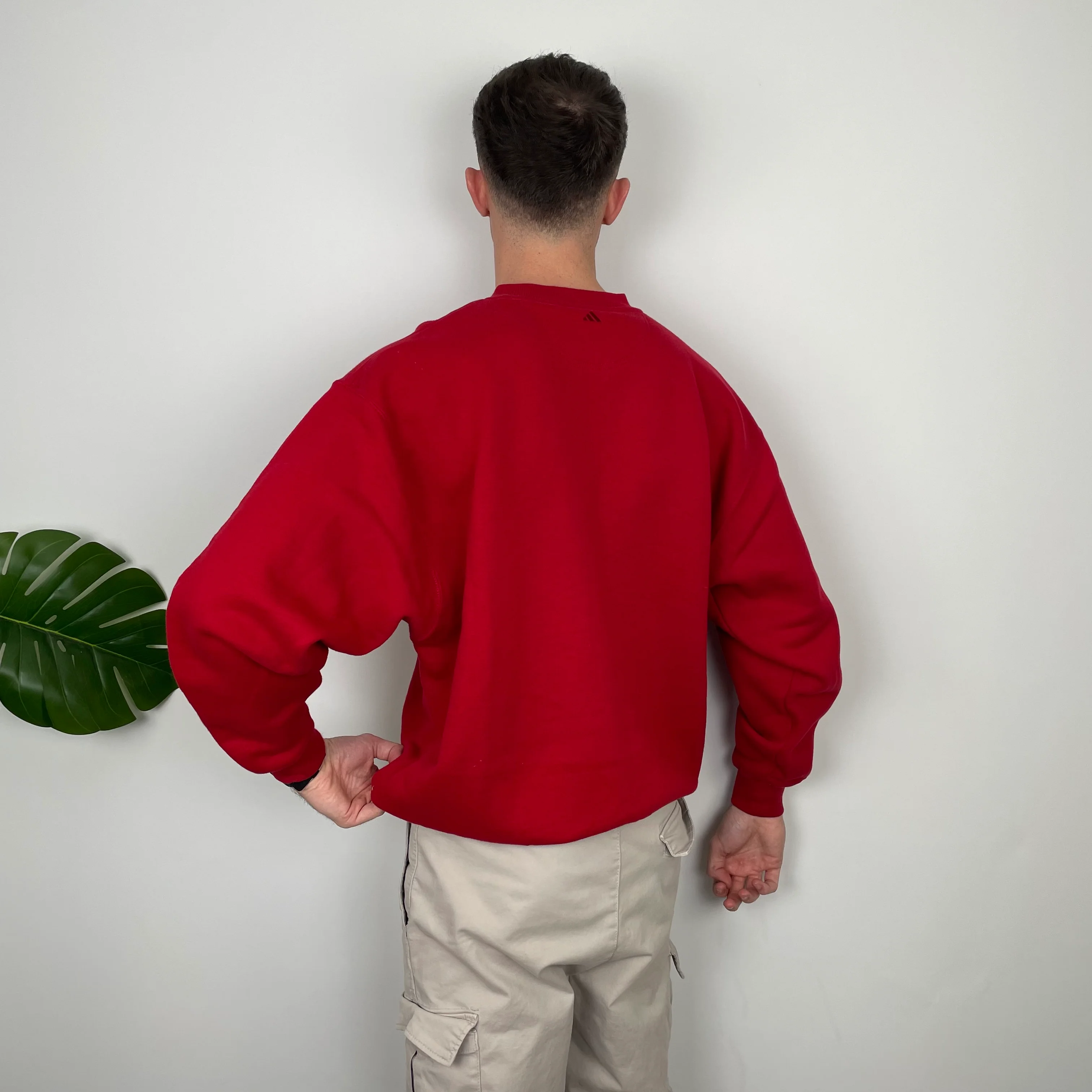 Adidas Golf RARE Red Embroidered Spell Out Sweatshirt (L) - Image 6