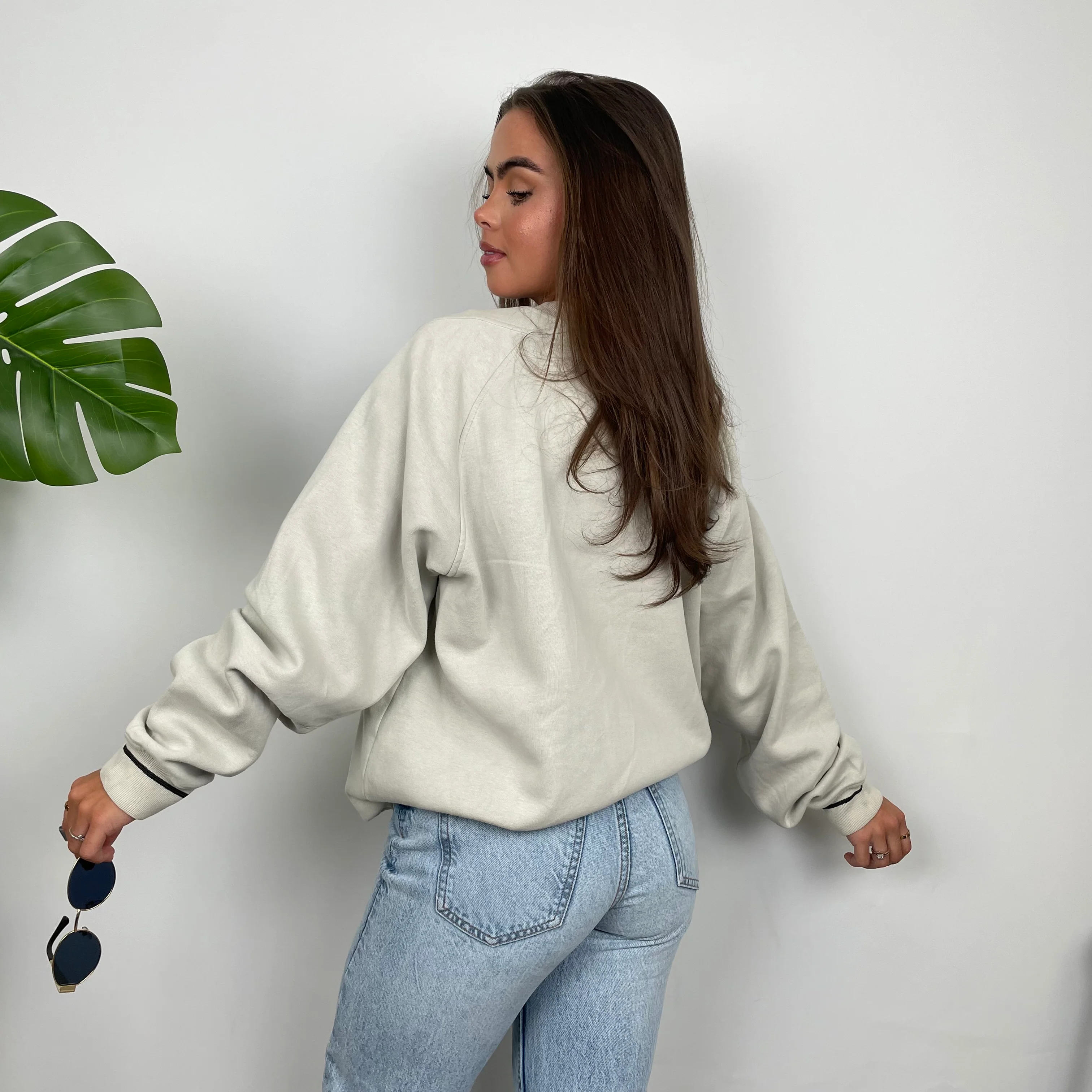 Adidas Mint Green Embroidered Spell Out Sweatshirt (M) - Image 8