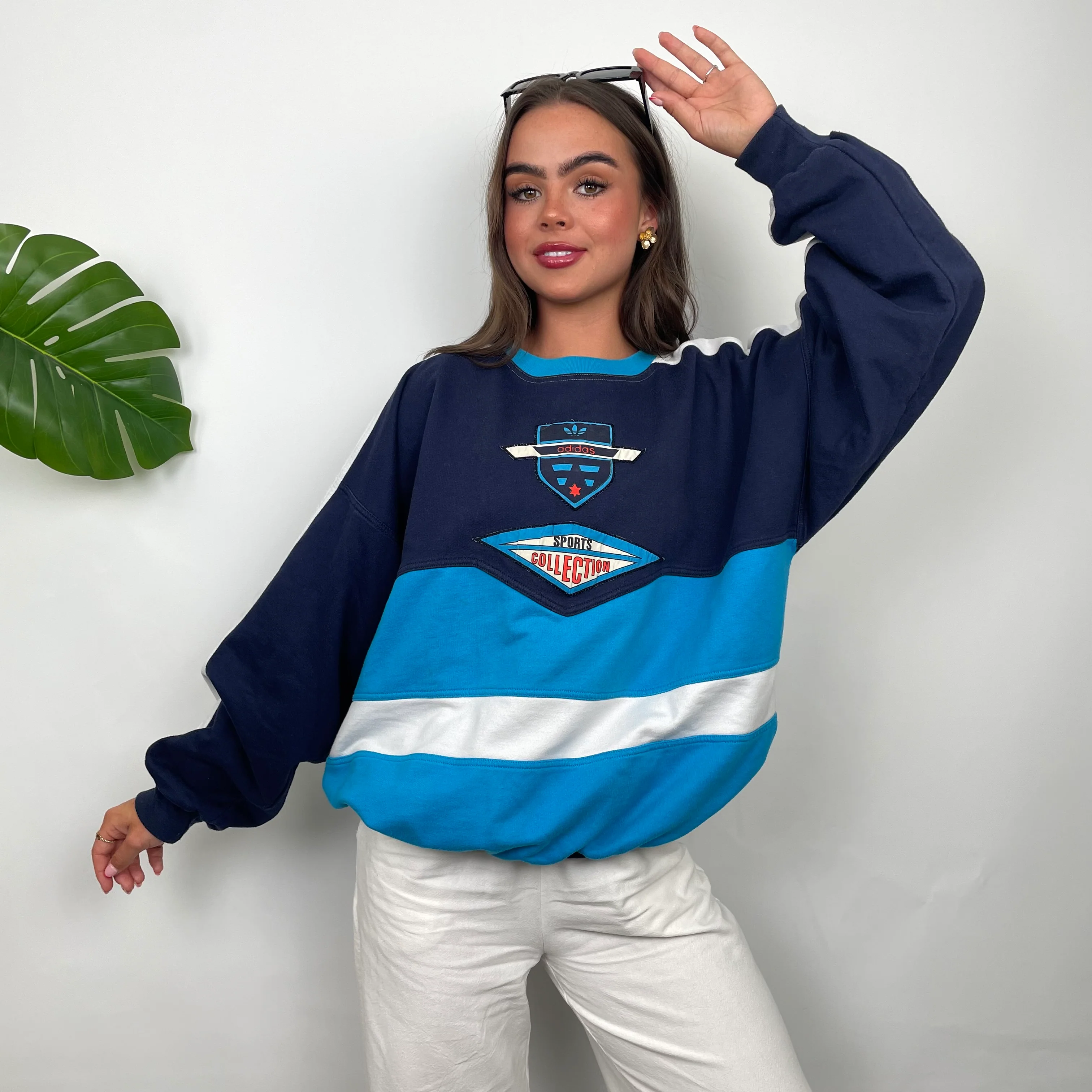 Adidas RARE Colour Block Spell Out Sweatshirt (M) - Image 2