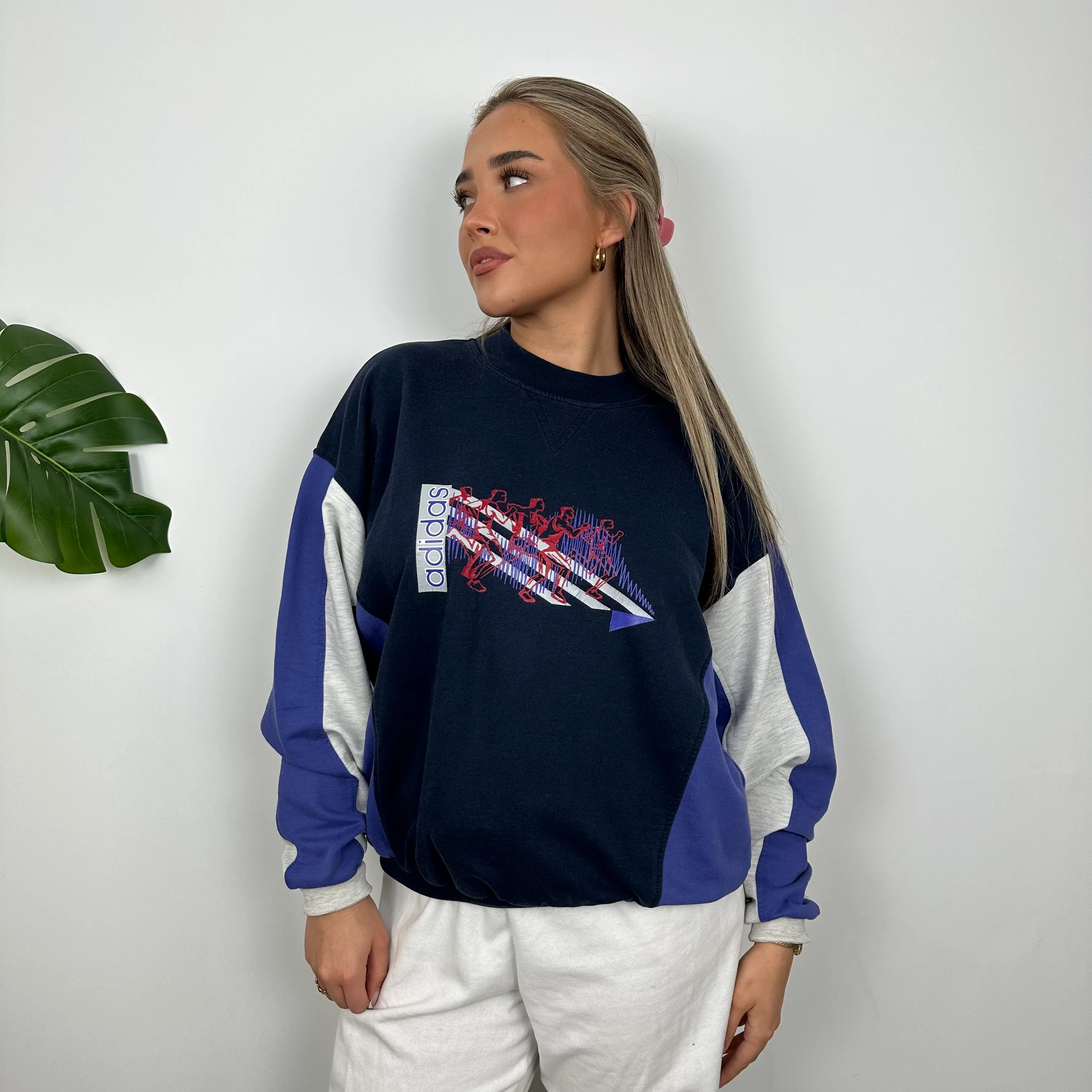 Adidas RARE Colour Block Spell Out Sweatshirt (S) - Image 6