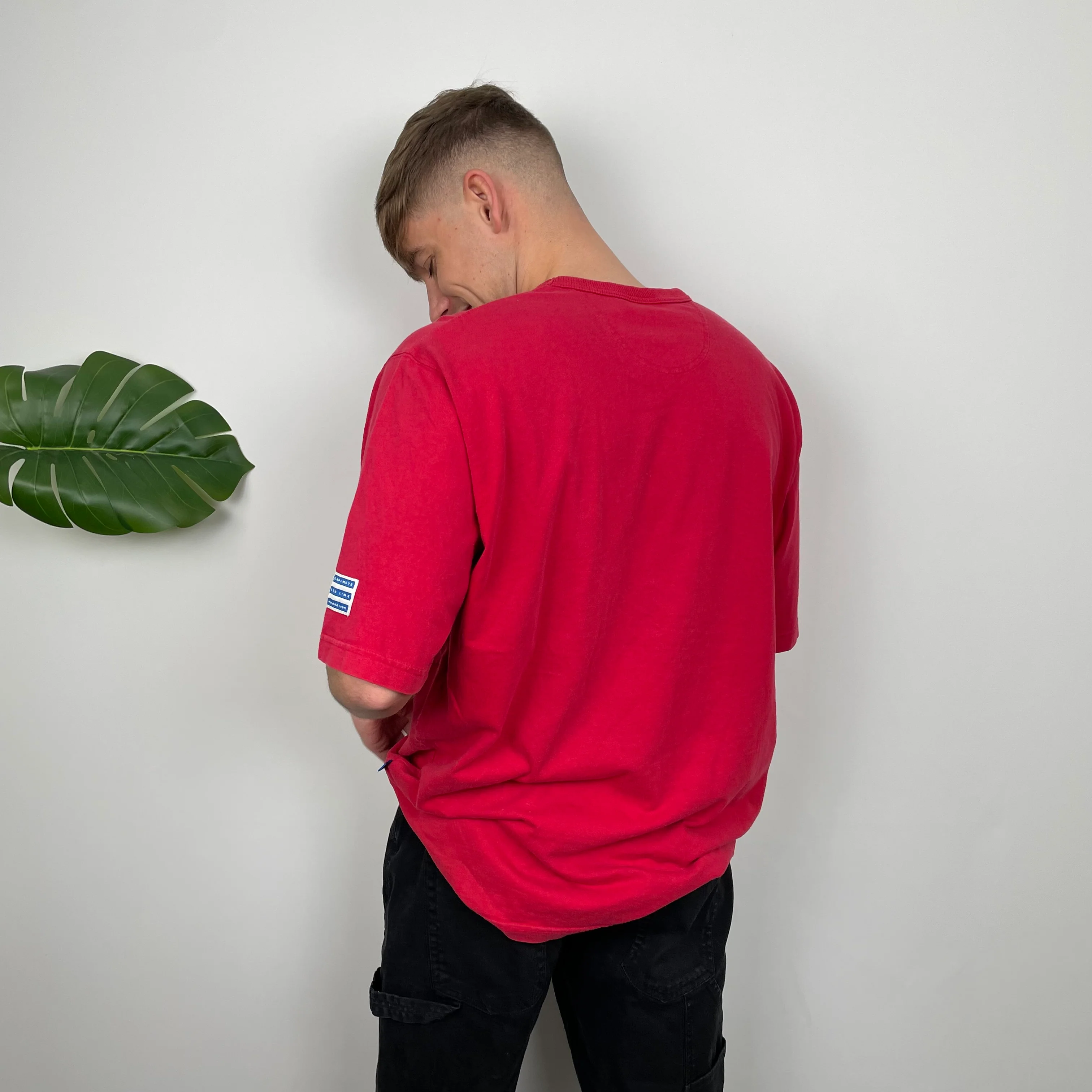 Adidas RARE Red Spell Out T Shirt (L) - Image 6