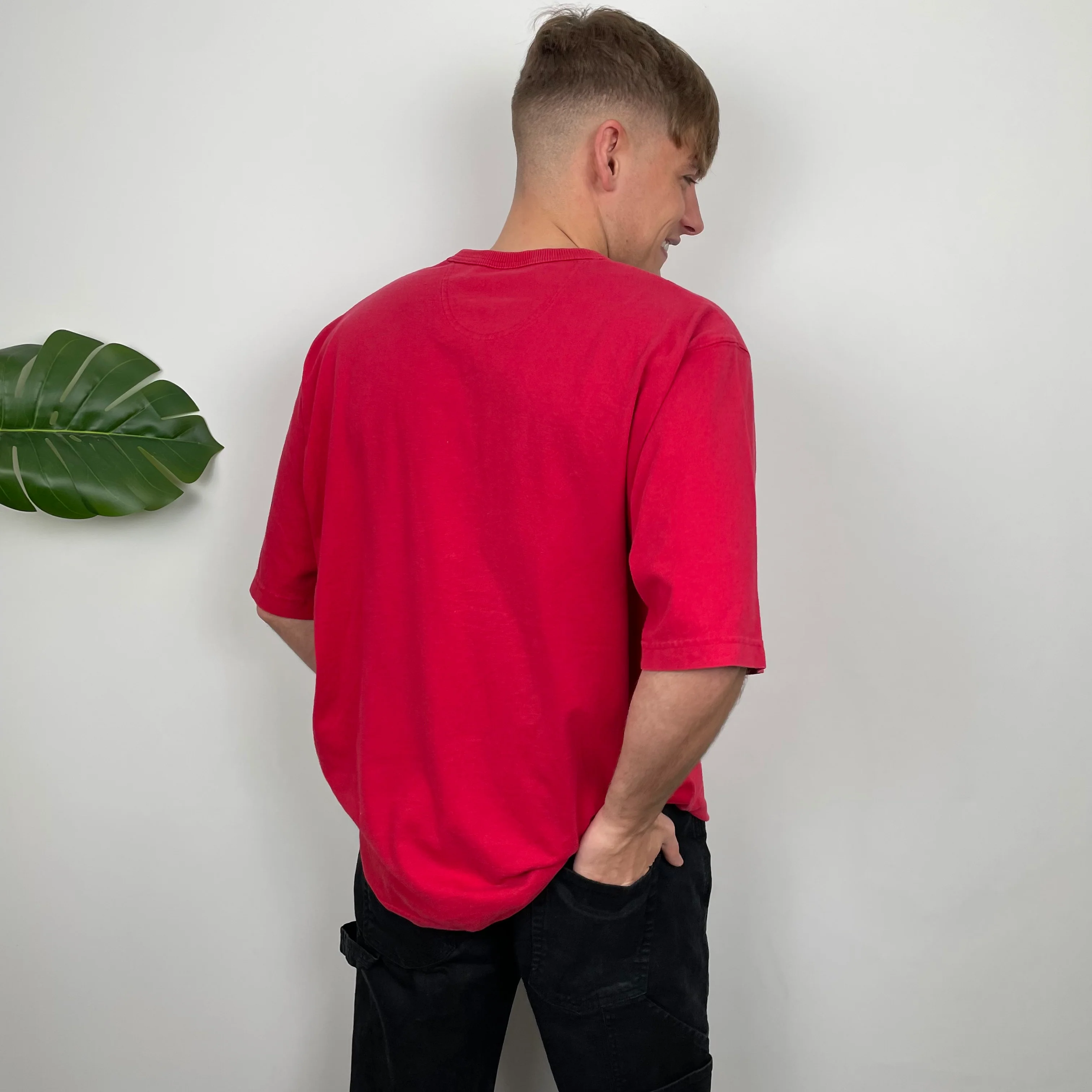 Adidas RARE Red Spell Out T Shirt (L) - Image 7