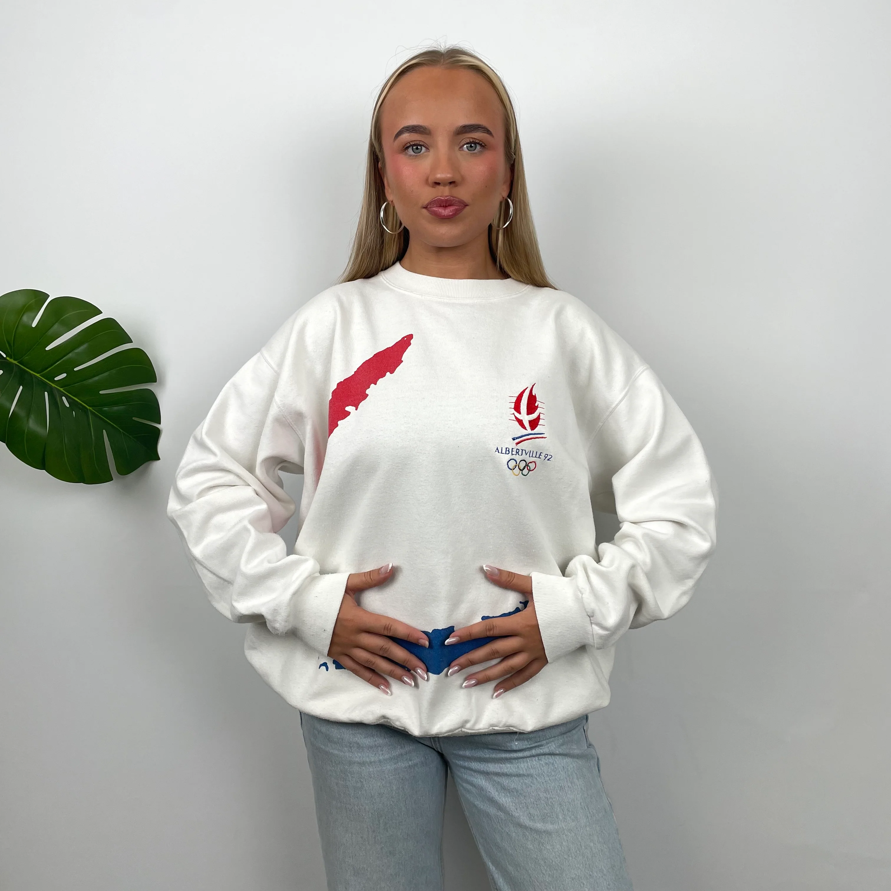 Adidas ULTRA RARE Winter Olympics 1992 Sweatshirt (M) - Image 2