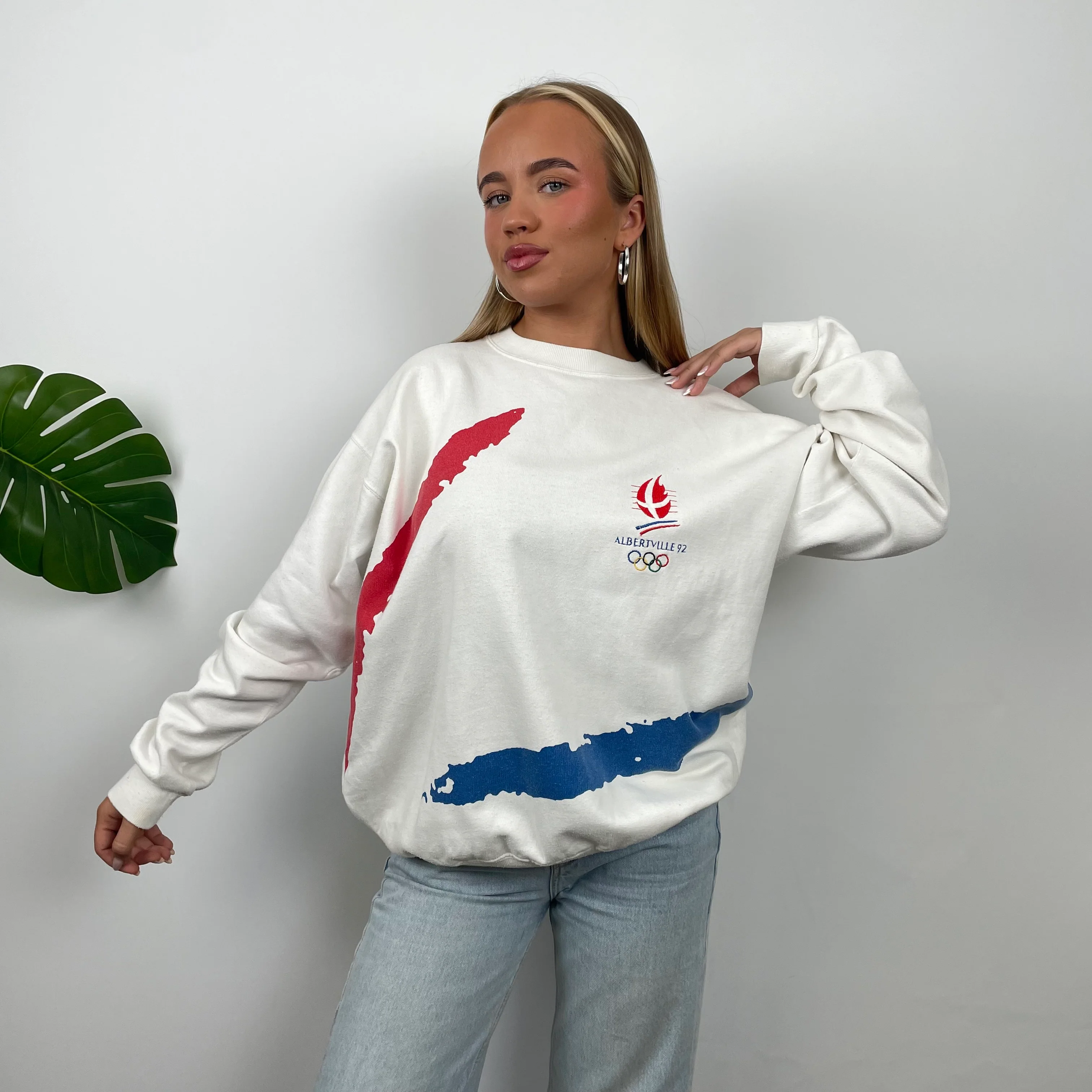 Adidas ULTRA RARE Winter Olympics 1992 Sweatshirt (M) - Image 3