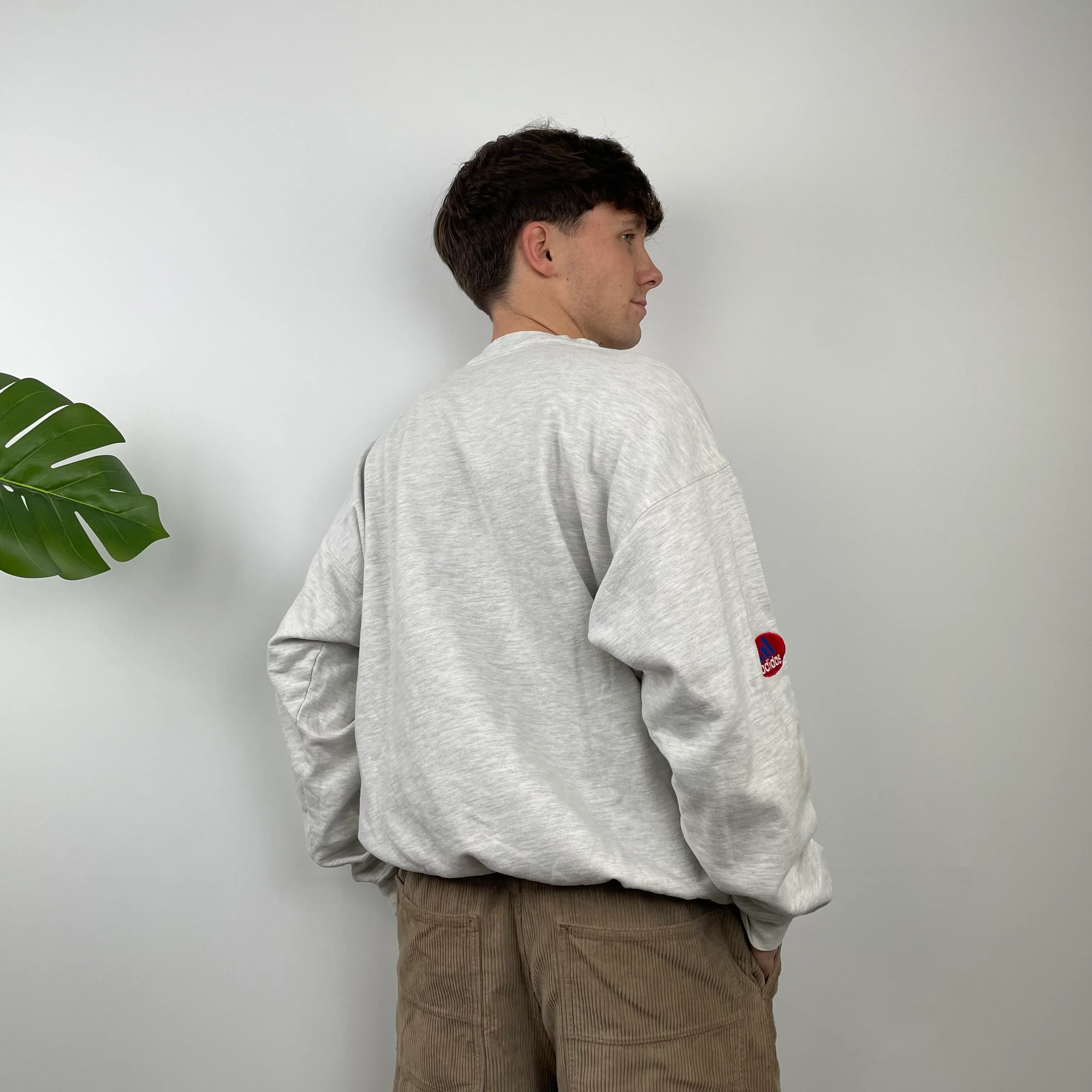 Adidas x Football World Cup France 1998 RARE Grey Embroidered Spell Out Sweatshirt (M) - Image 7