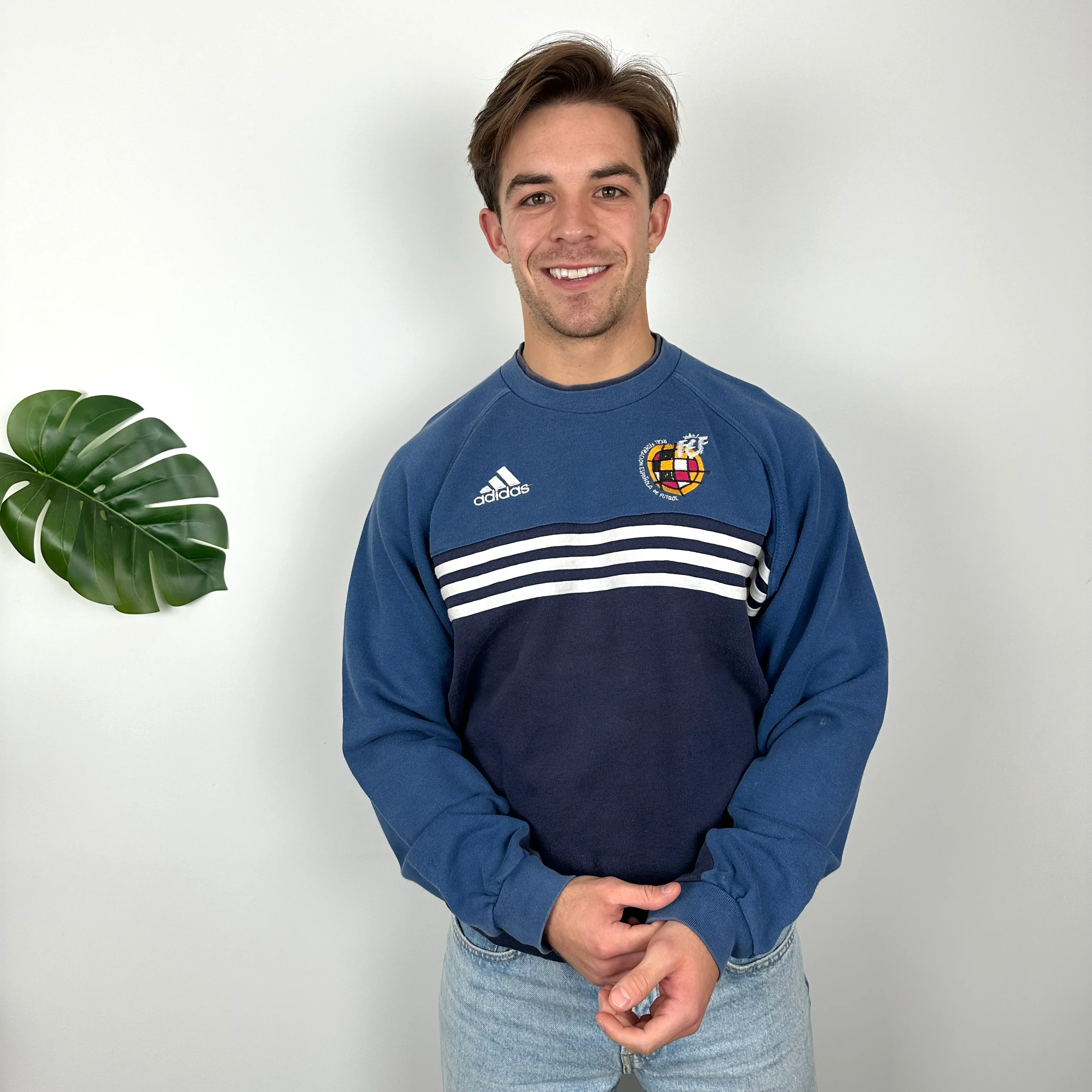Adidas X Royal Spanish Football Federation Embroidered Spell Out Sweatshirt (L) - Image 6