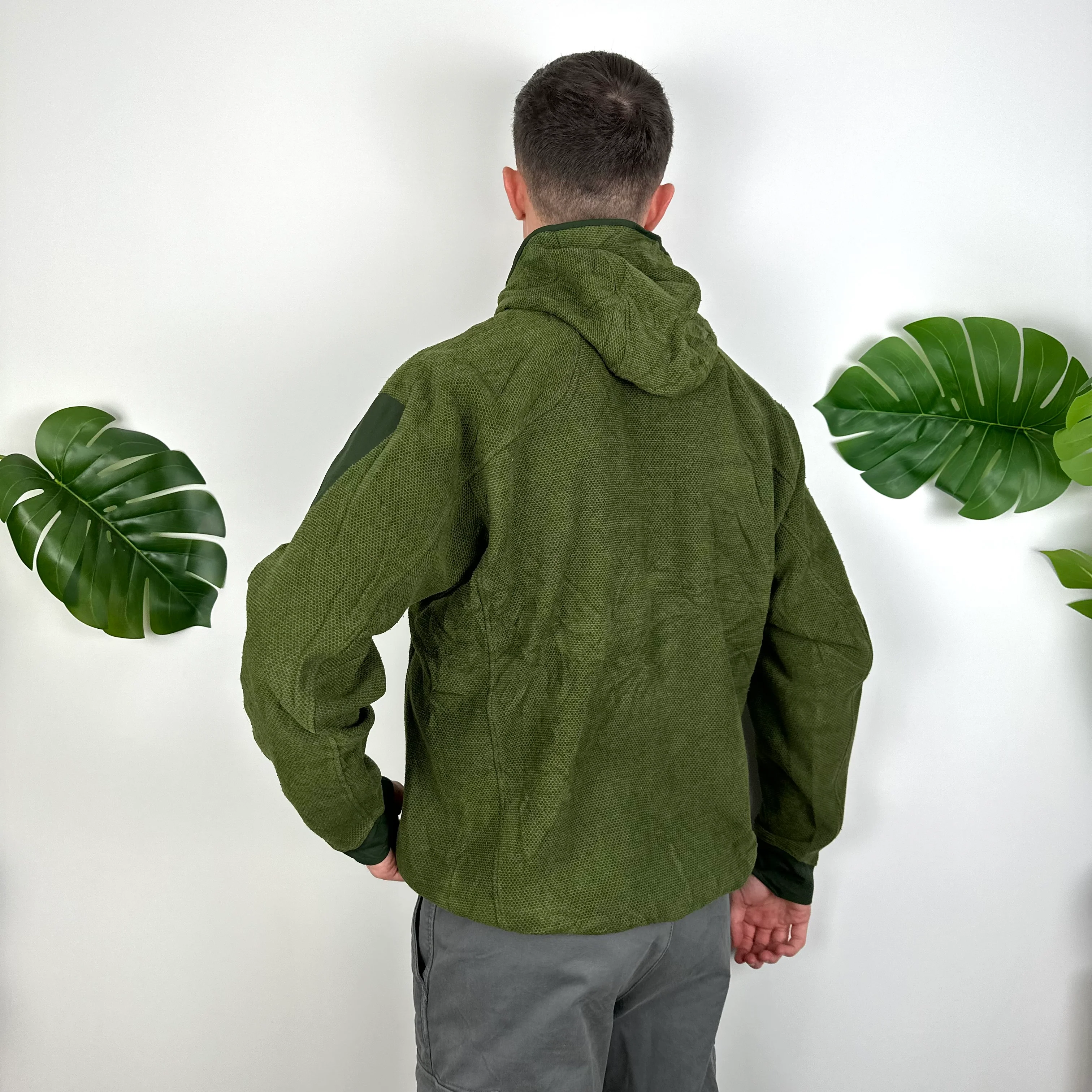 Arcteryx Green Embroidered Spell Out Fleece Zip Up Jacket (L) - Image 6