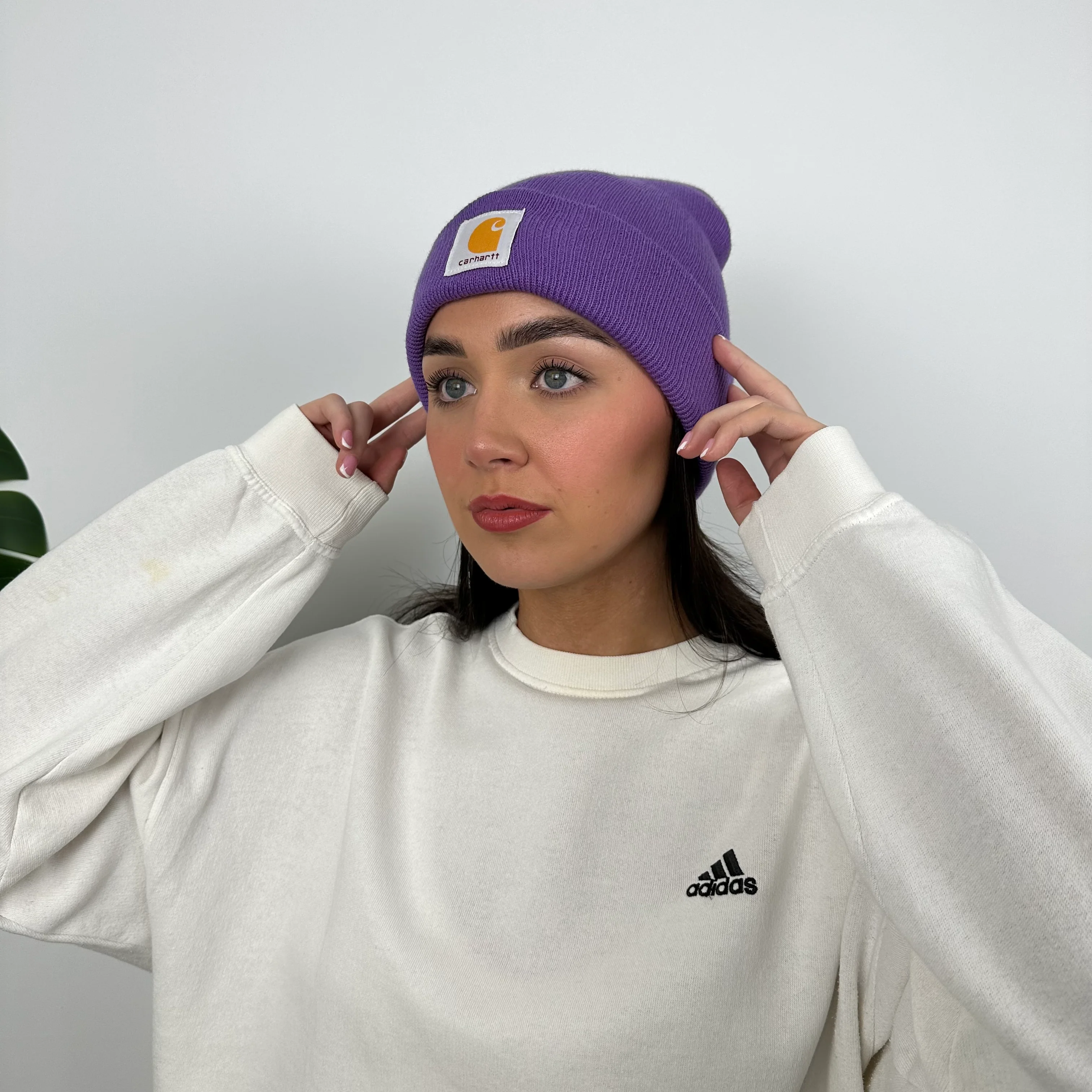 Carhartt Beanie in Purple - Image 2
