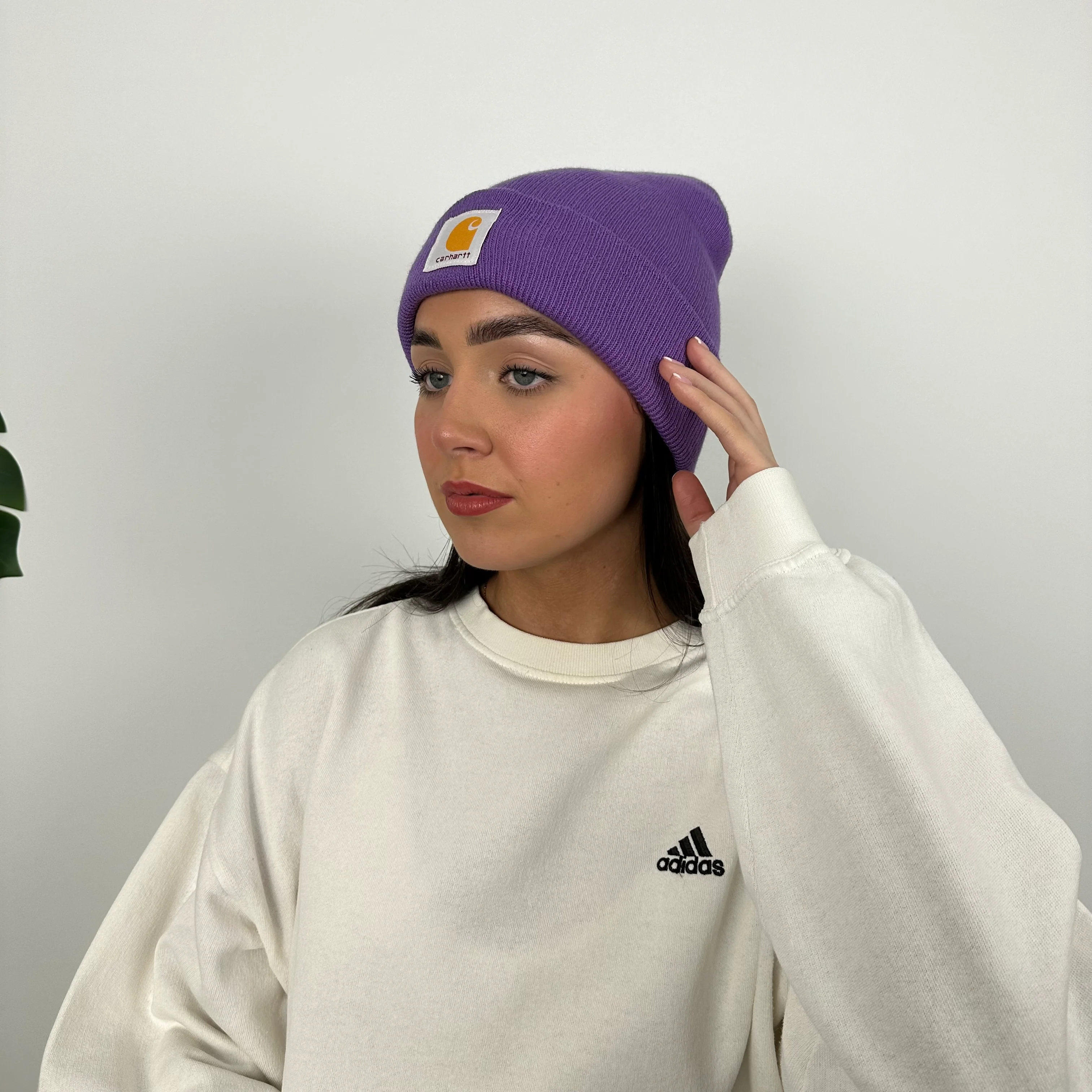 Carhartt Beanie in Purple - Image 3
