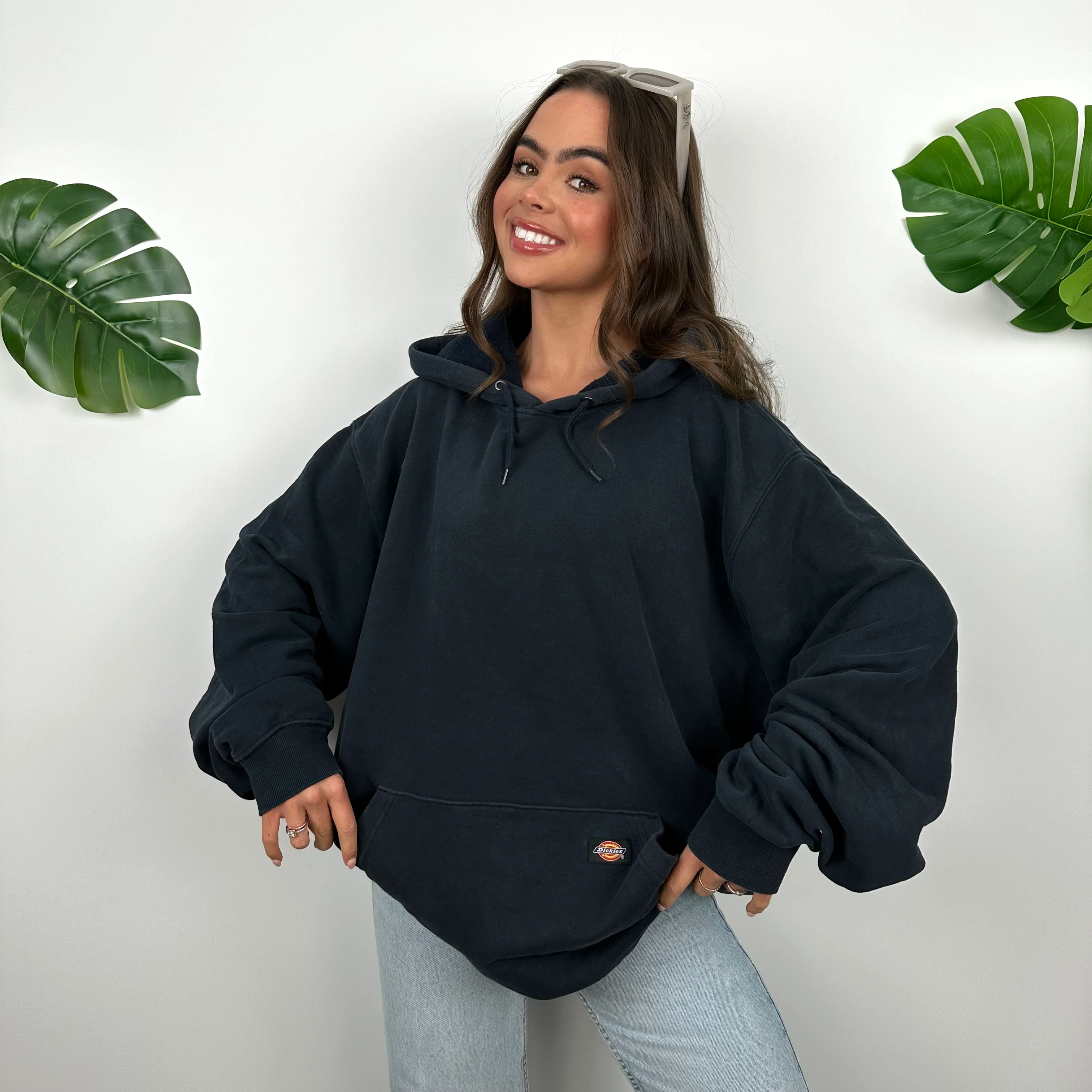 Dickies Black Embroidered Logo Hoodie Jacket (XXL) - Image 5
