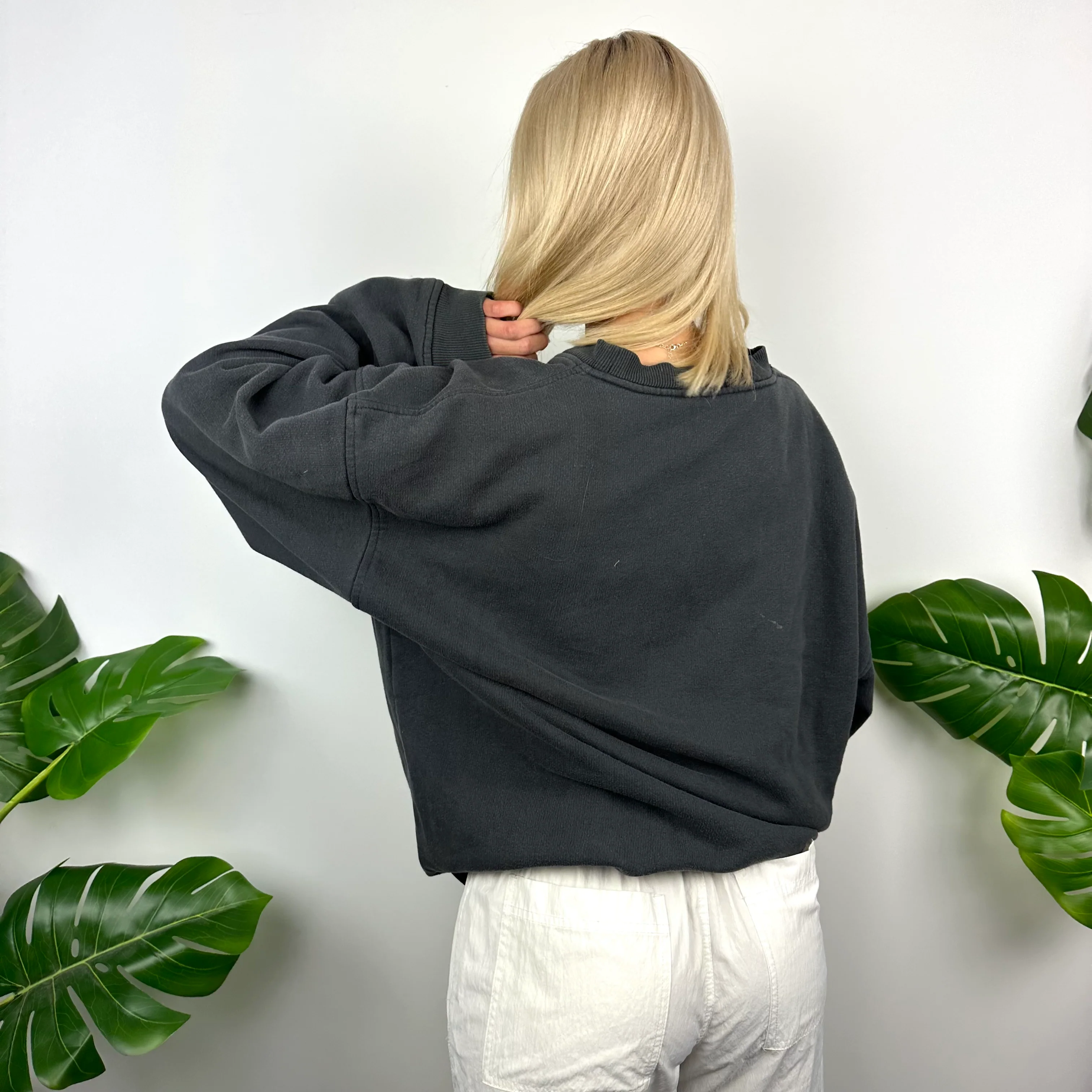 FILA Black Embroidered Spell Out Sweatshirt (XL) - Image 3