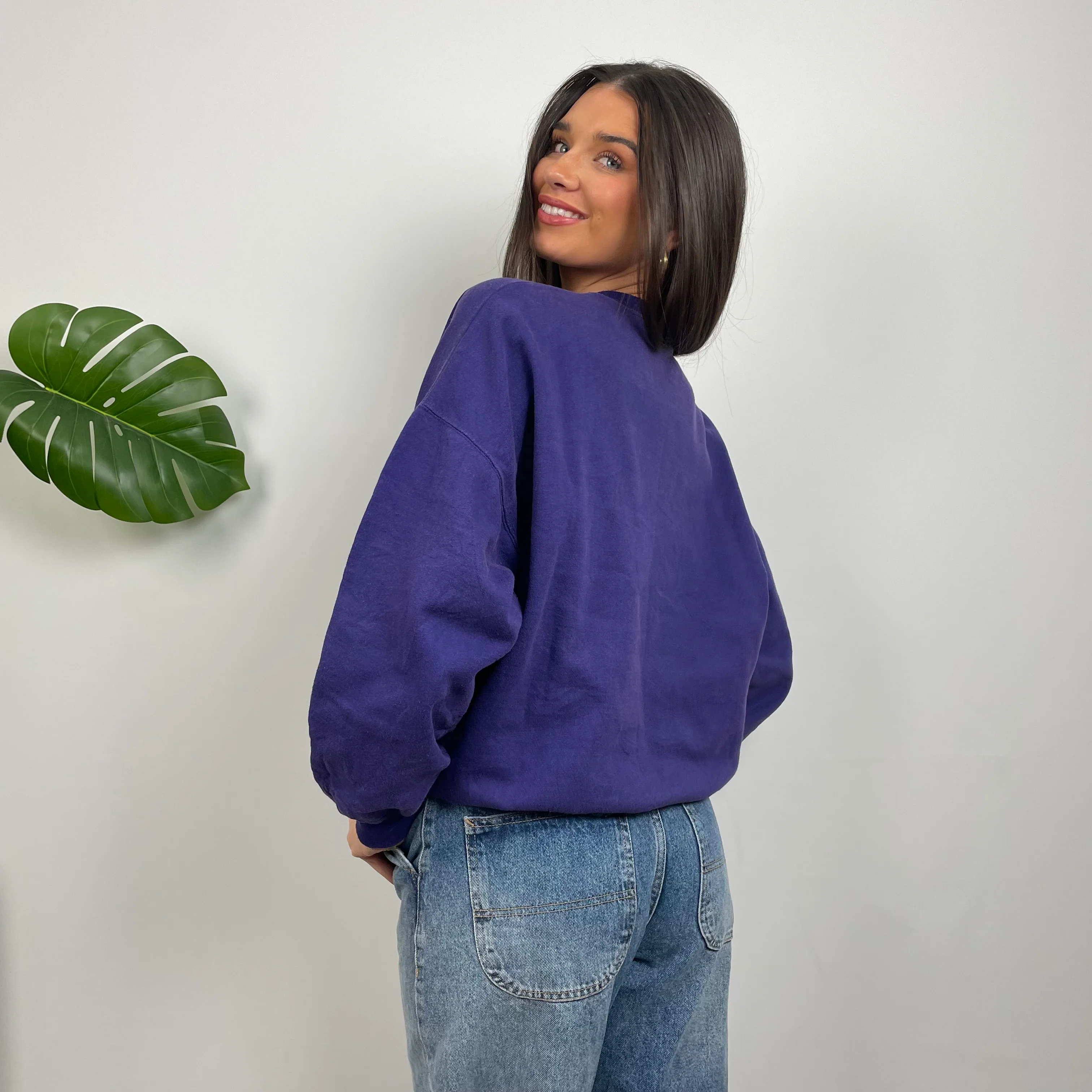 Hard Rock Cafe Sydney Purple Spell Out Sweatshirt (M) - Image 7