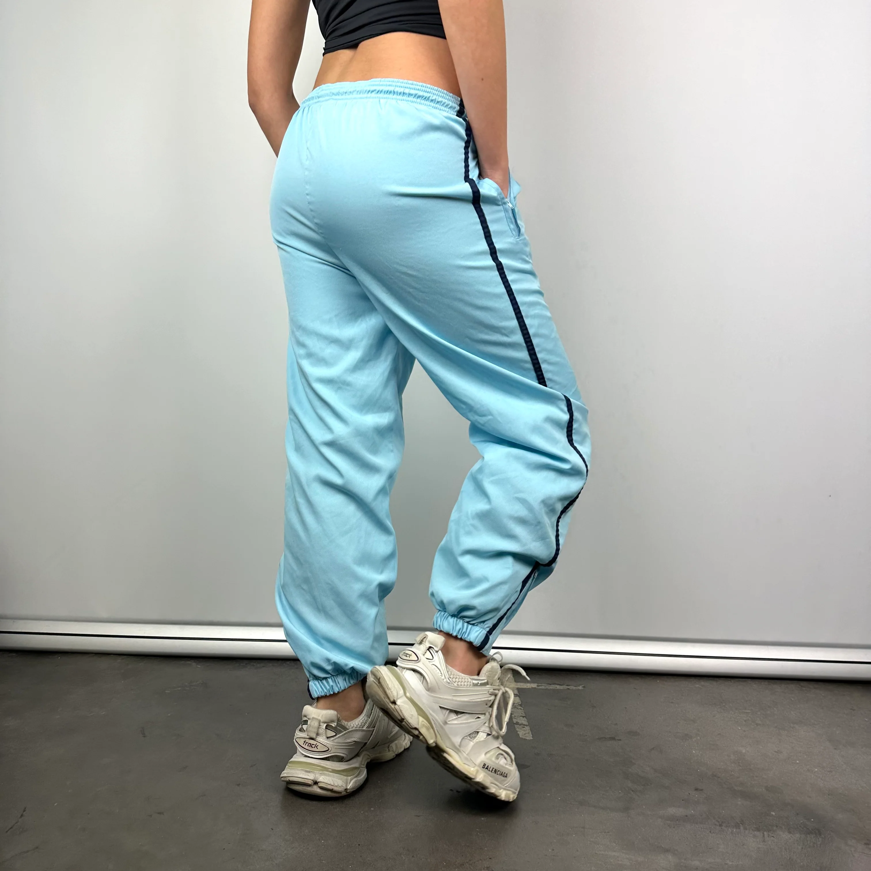 Lacoste Baby Blue Embroidered Logo Track Pants (S) - Image 4