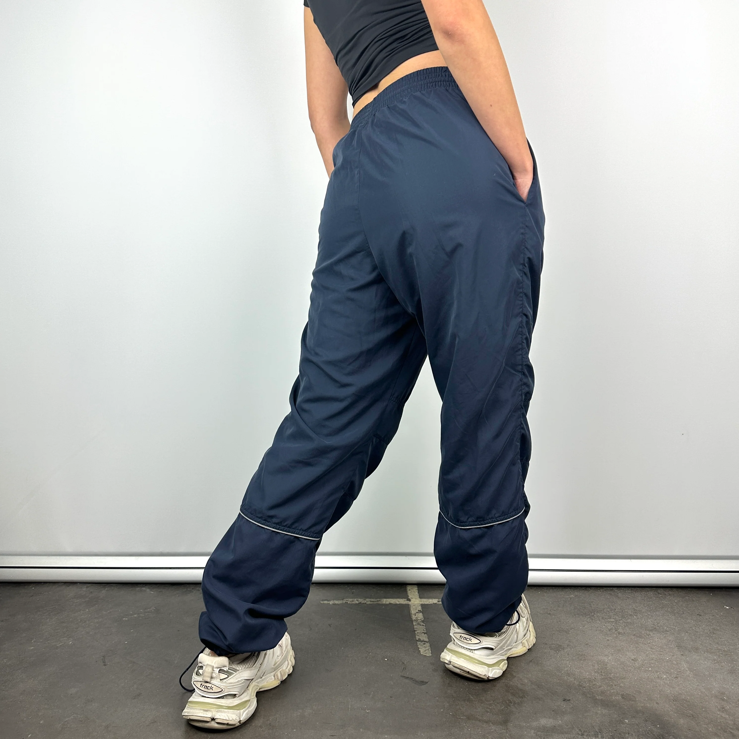 Lacoste Navy Embroidered Logo Track Pants (M) - Image 5