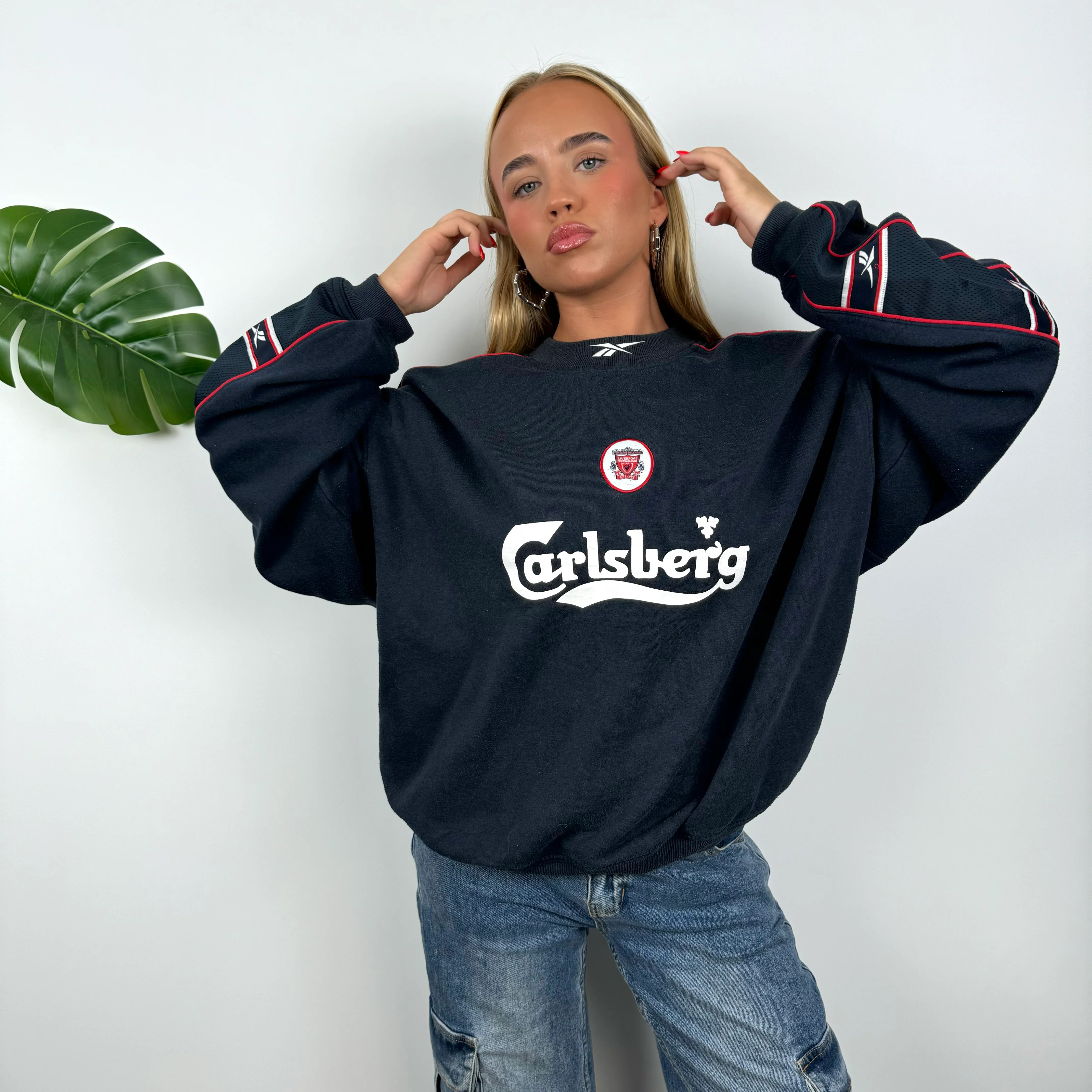 Liverpool FC x Reebok Embroidered Spell Out Sweatshirt (M) - Image 2