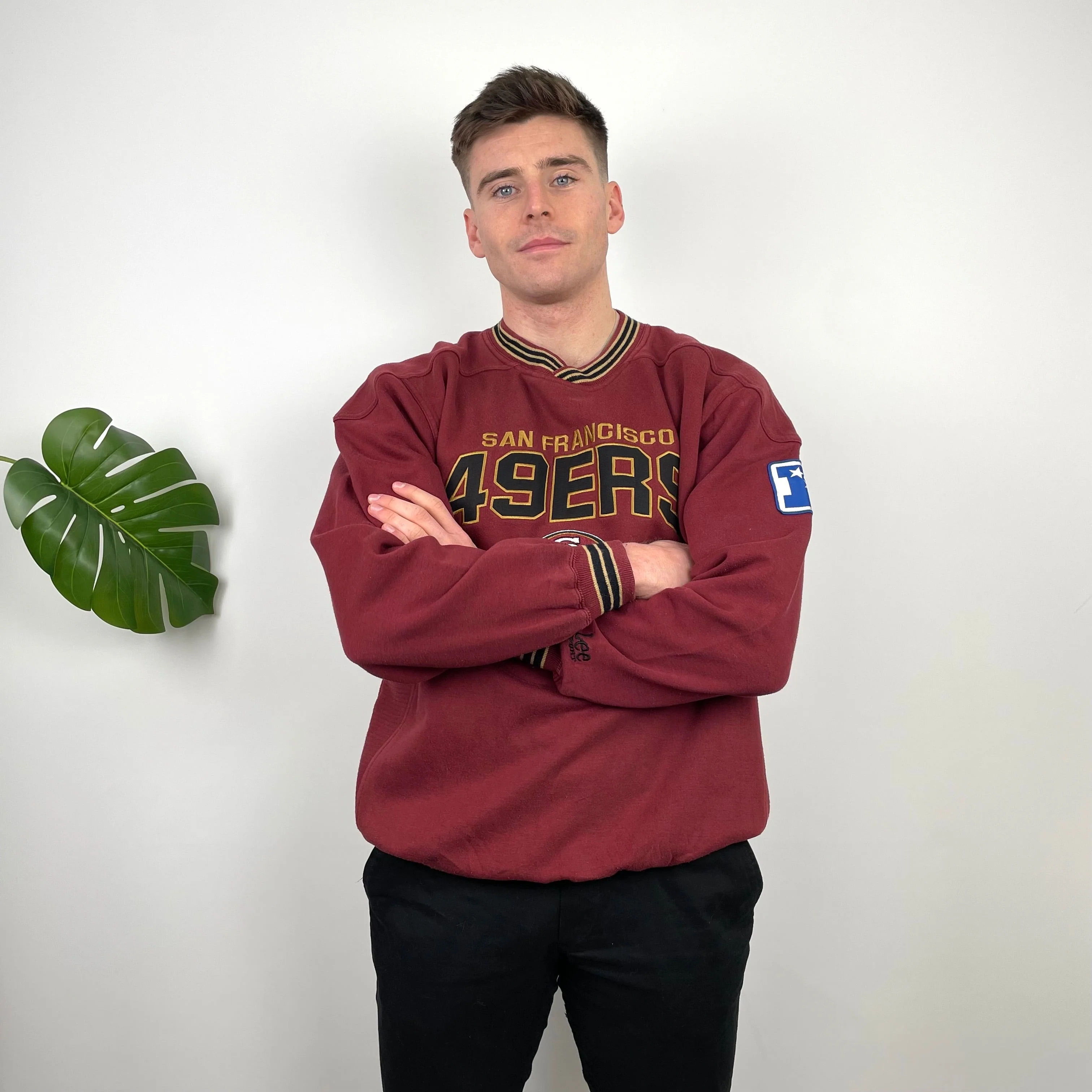 NFL San Francisco 49ers Embroidered Spell Out Sweatshirt (XL) - Image 4