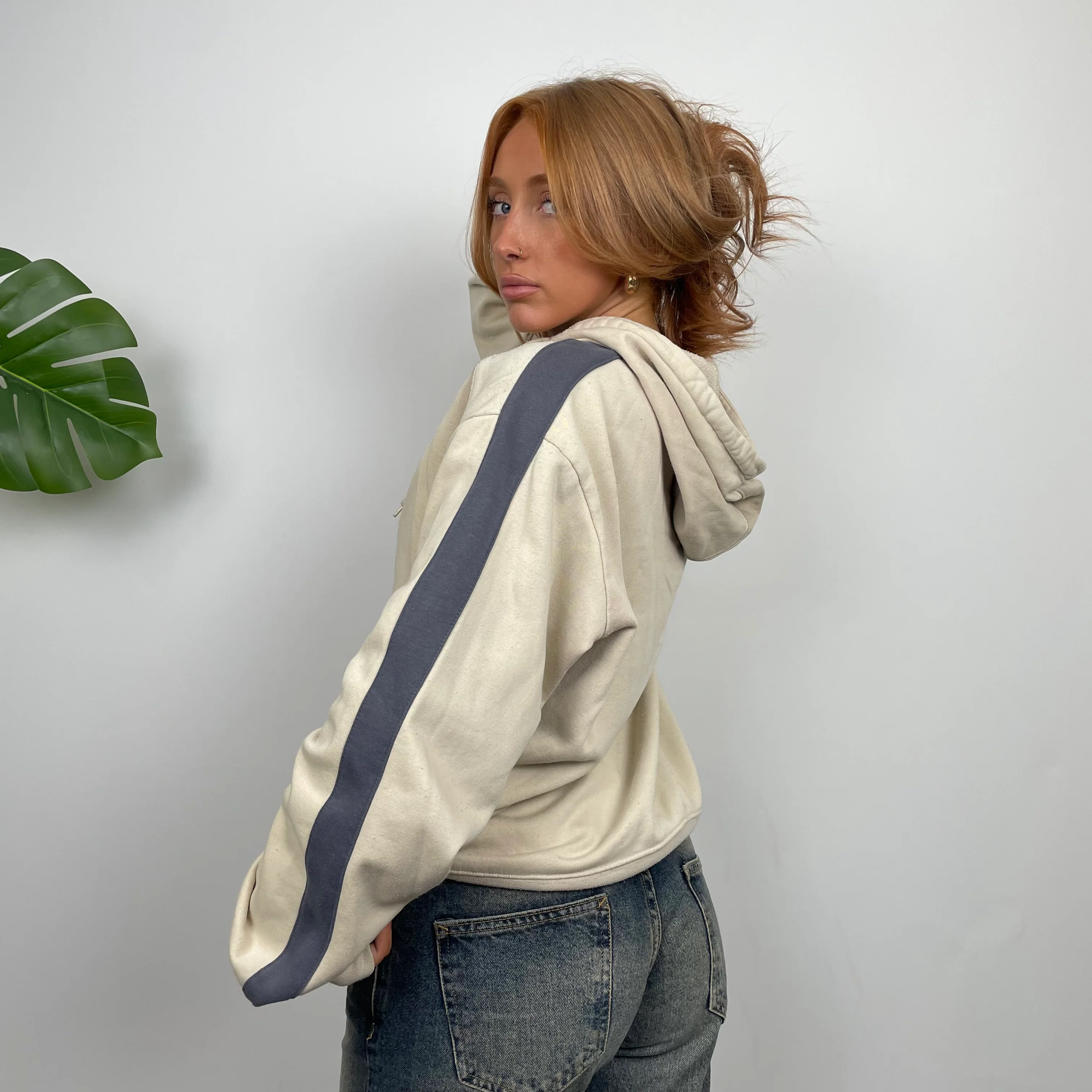 Nike Air Cream Embroidered Spell Out Hoodie (M) - Image 6