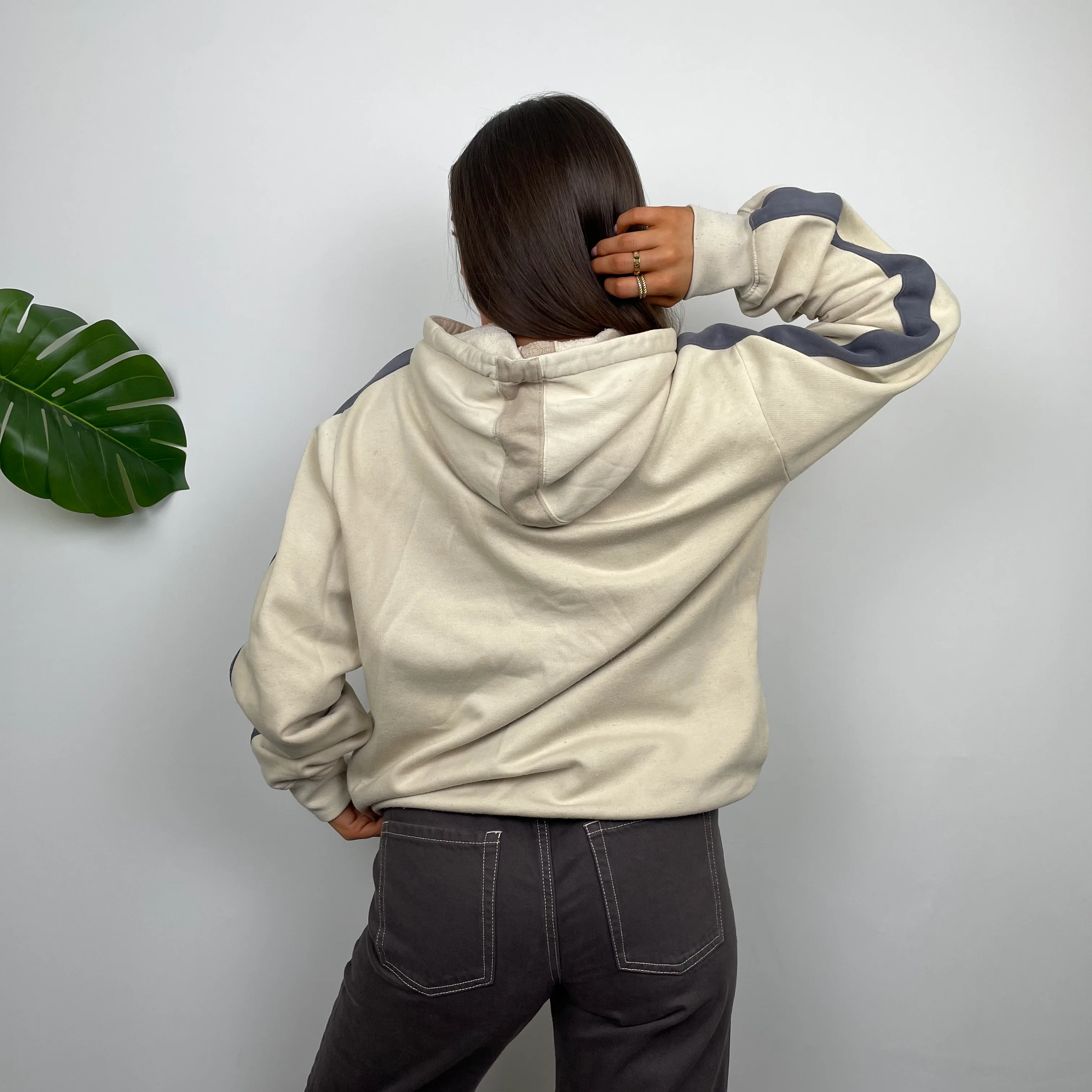 Nike Air Cream Embroidered Spell Out Hoodie (M) - Image 5