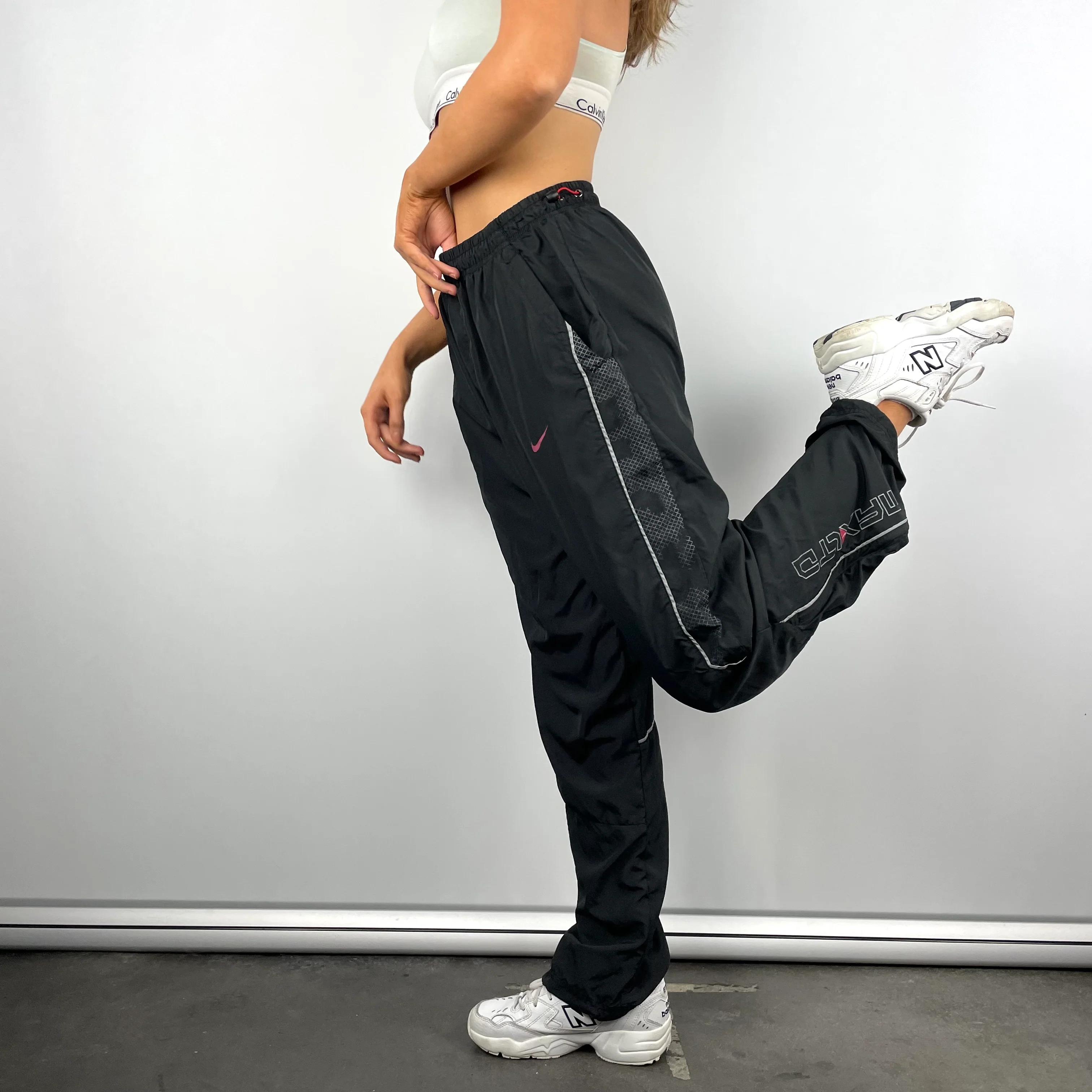 Nike Air Max Black Spell Out Track Pants (S) - Image 6