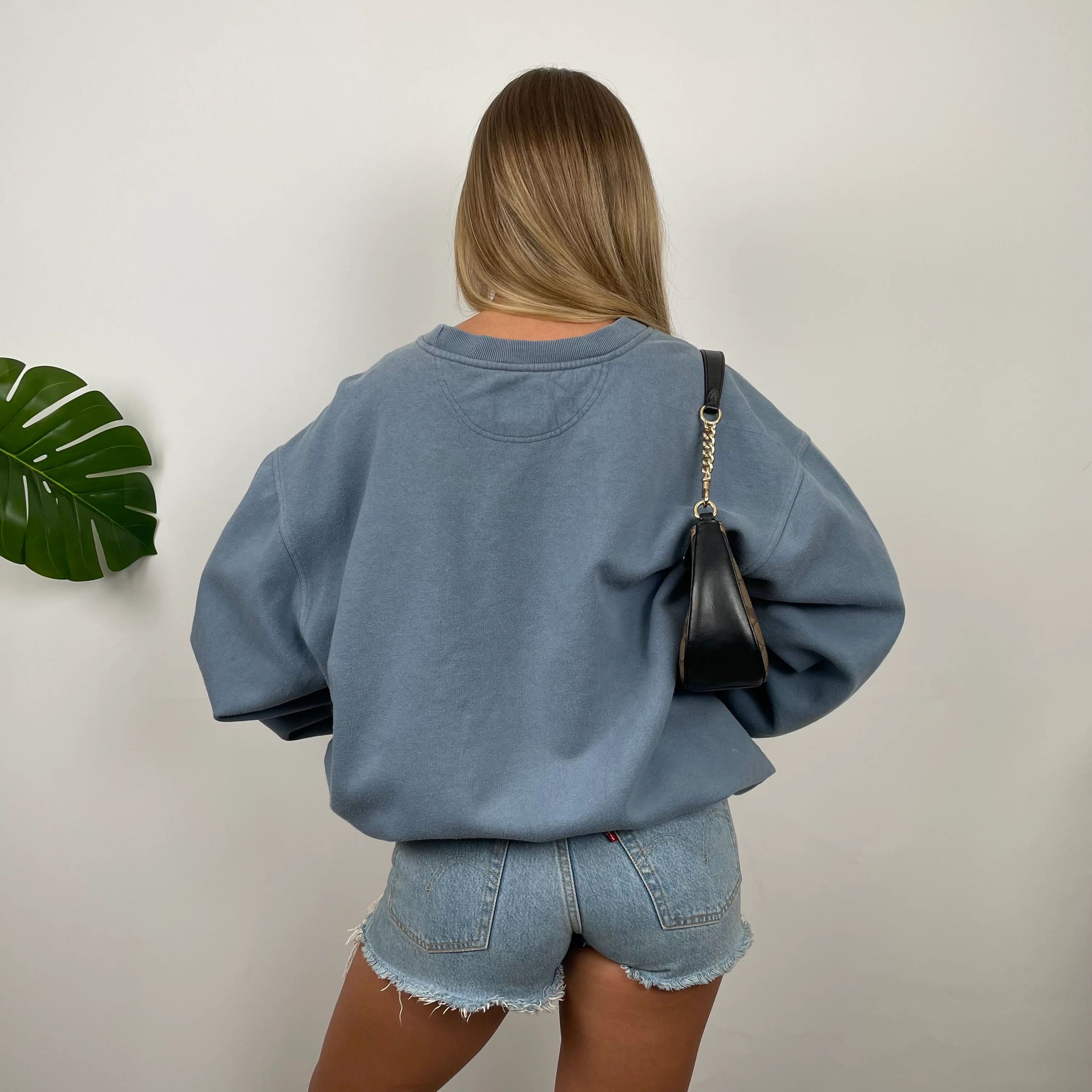 Nike Antique Blue Embroidered Swoosh Sweatshirt (XL) - Image 5