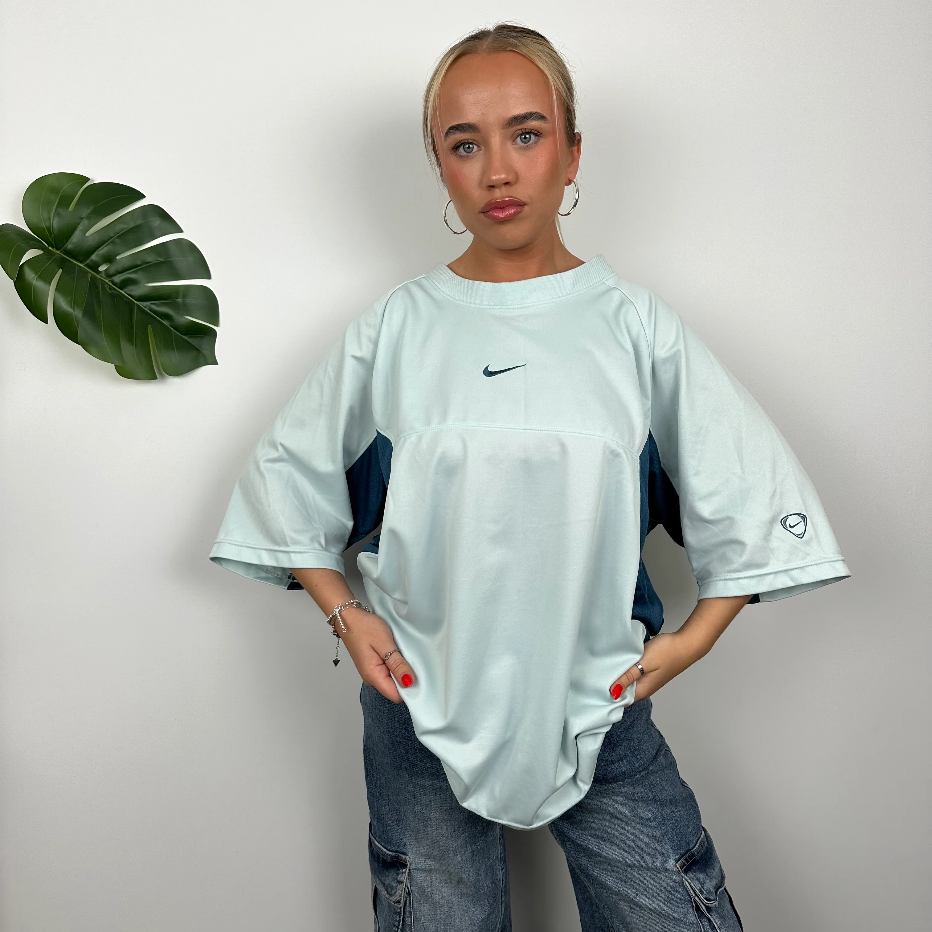 Nike Baby Blue Swoosh T Shirt (XL) - Image 2