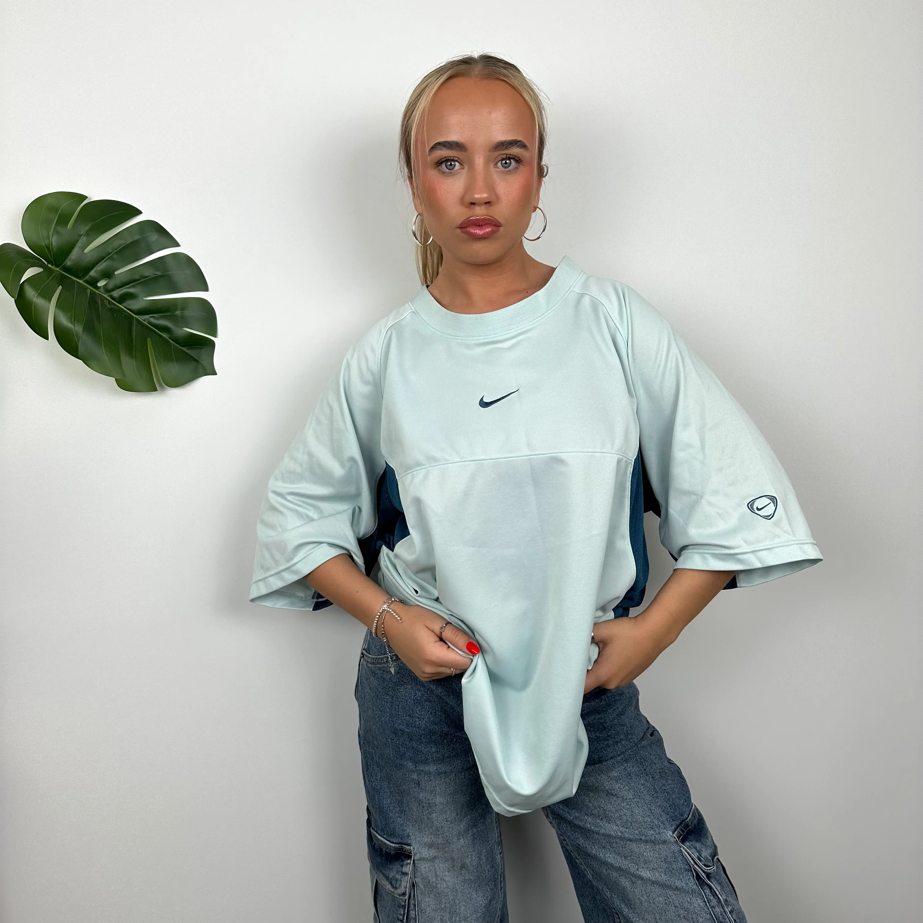 Nike Baby Blue Swoosh T Shirt (XL) - Image 4
