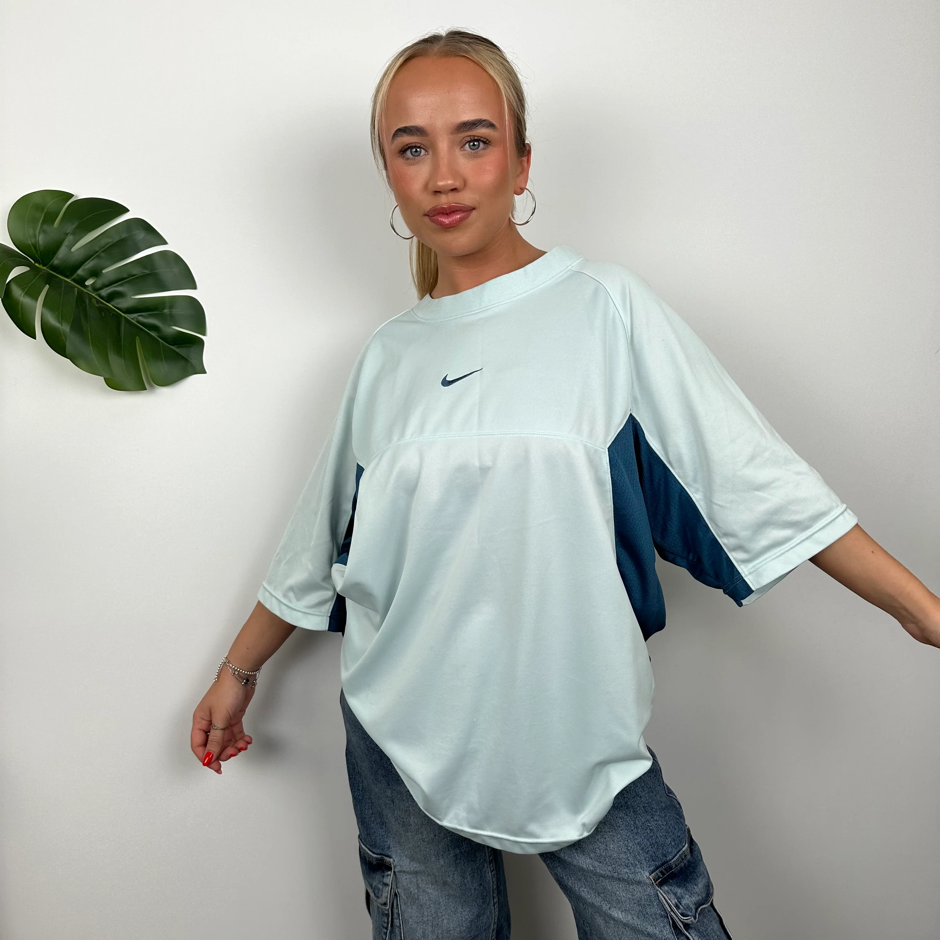 Nike Baby Blue Swoosh T Shirt (XL) - Image 5