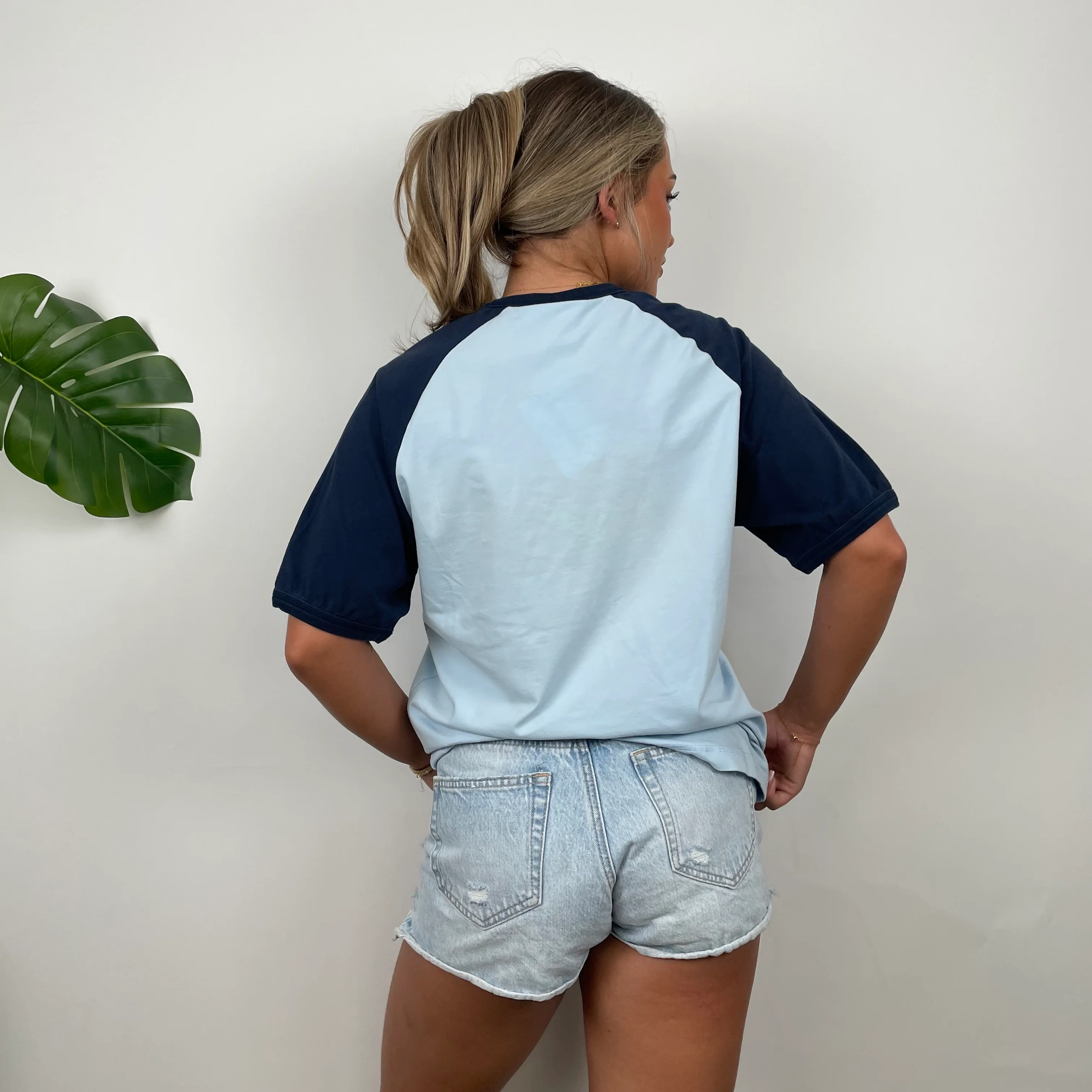 Nike Baby Blue Swoosh T Shirt (L) - Image 5