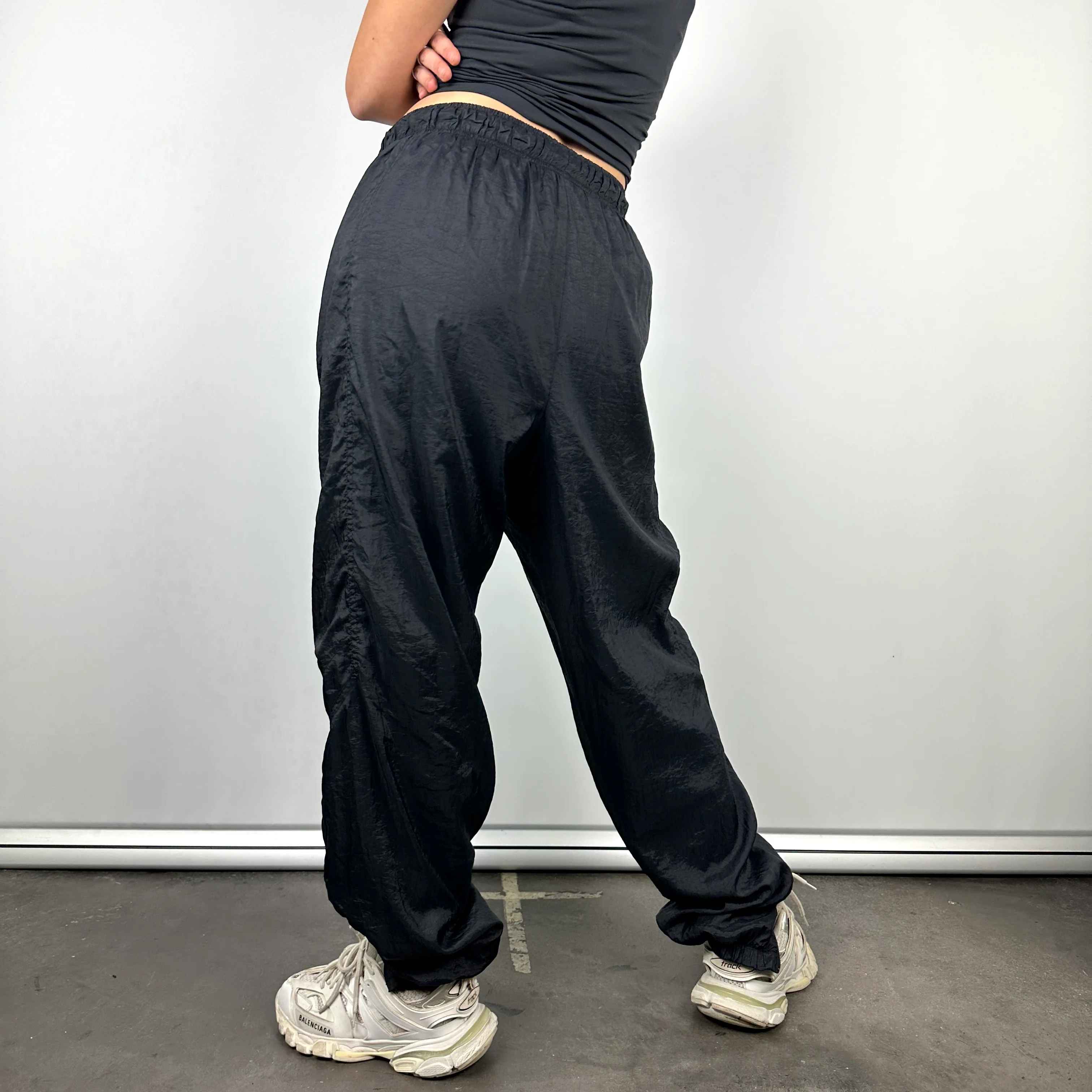 Nike Black Embroidered Spell Out Track Pants (L) - Image 3
