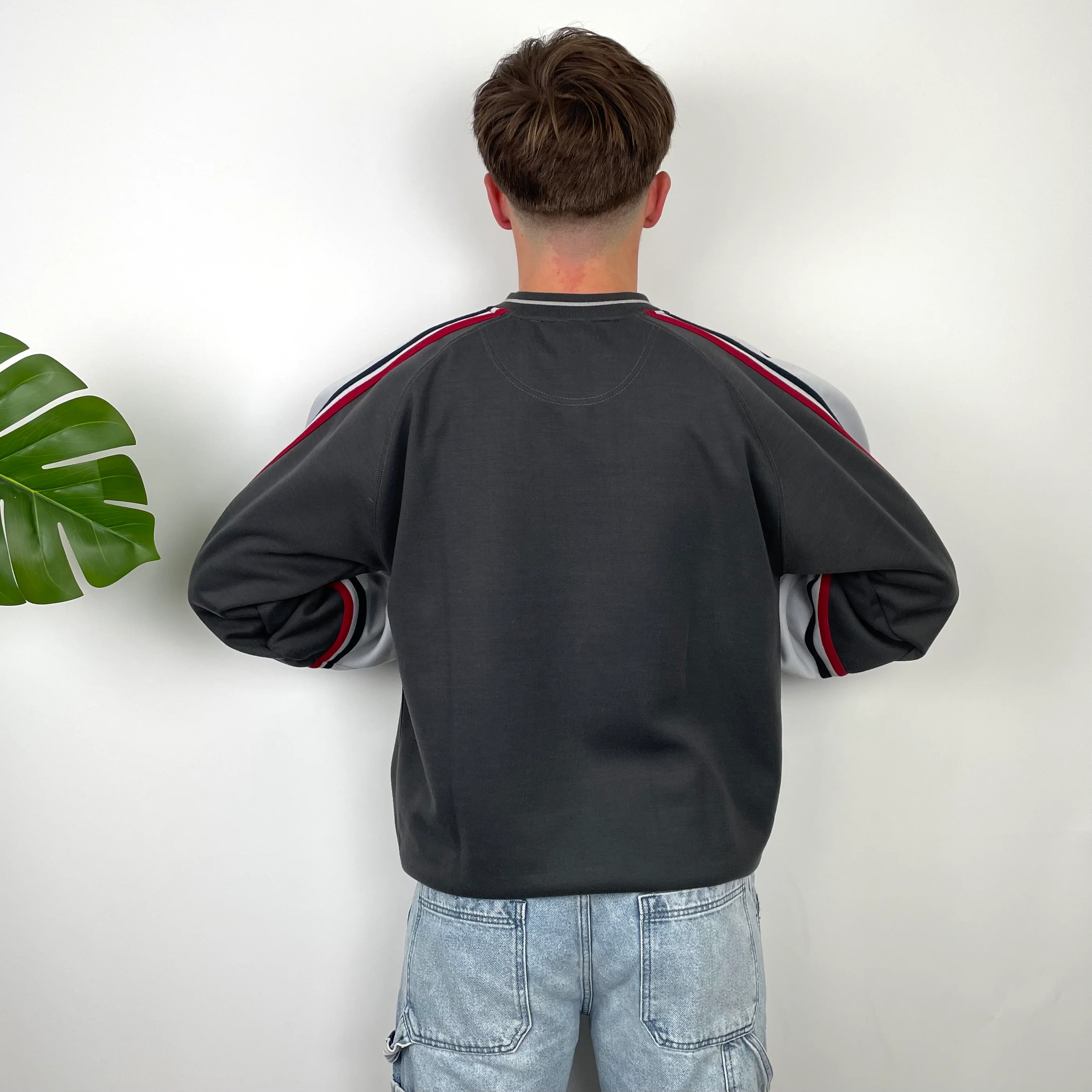 Nike Black Embroidered Swoosh Sweatshirt (L) - Image 6