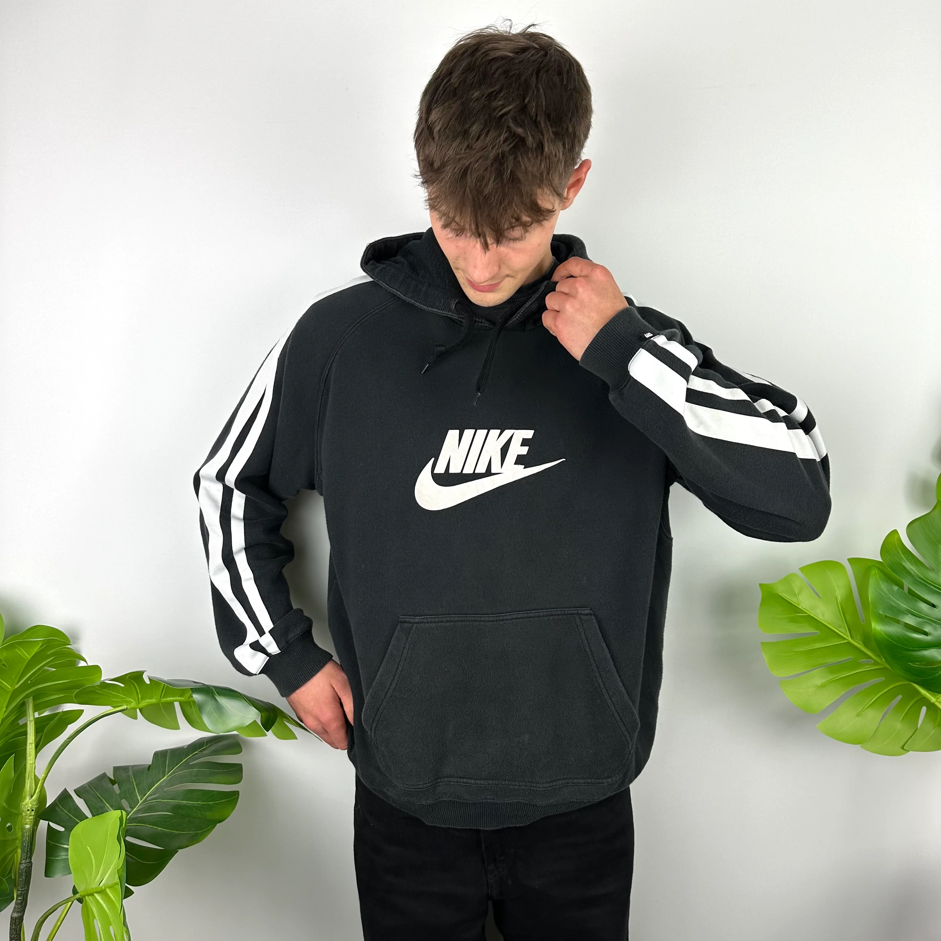 Nike Black Spell Out Hoodie (XL) - Image 2
