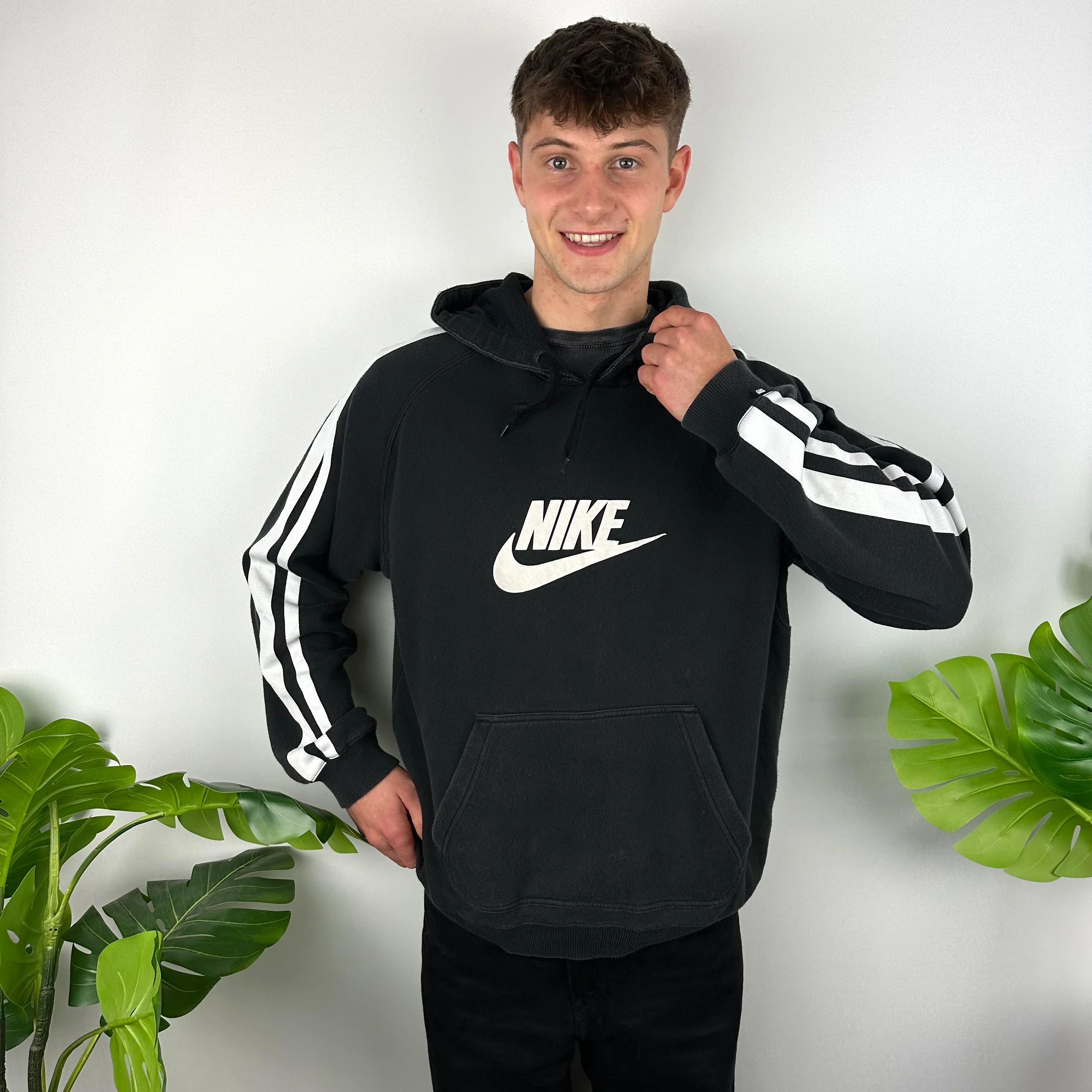 Nike Black Spell Out Hoodie (XL) - Image 3